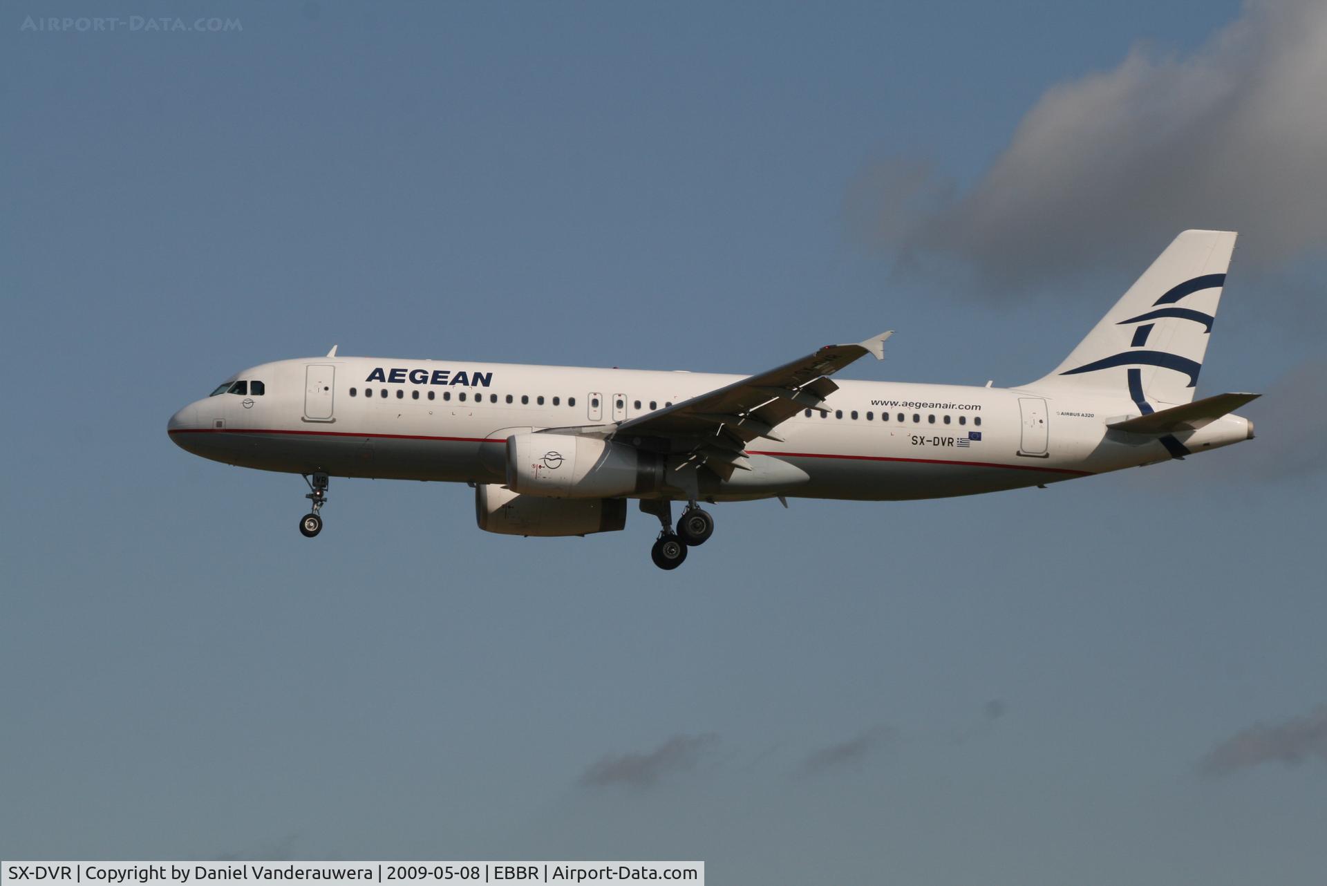 SX-DVR, 2008 Airbus A320-232 C/N 3714, Arrival of flight A3 620 to RWY 25L