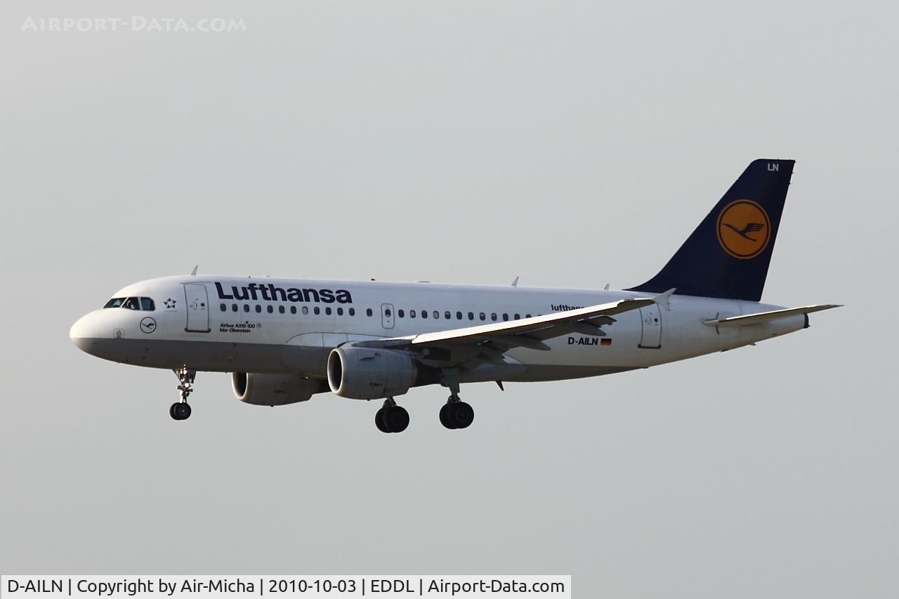 D-AILN, 1997 Airbus A319-114 C/N 700, Lufthansa, Airbus A319-114, CN: 700, Aircraft Name: Idar-Oberstein