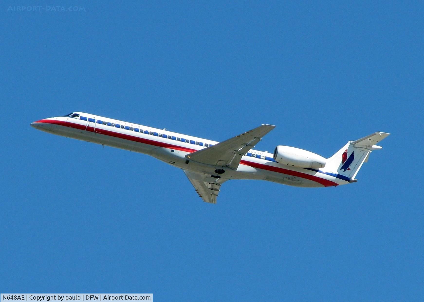 N648AE, 2000 Embraer ERJ-145LR (EMB-145LR) C/N 145225, Off of 36R at DFW.