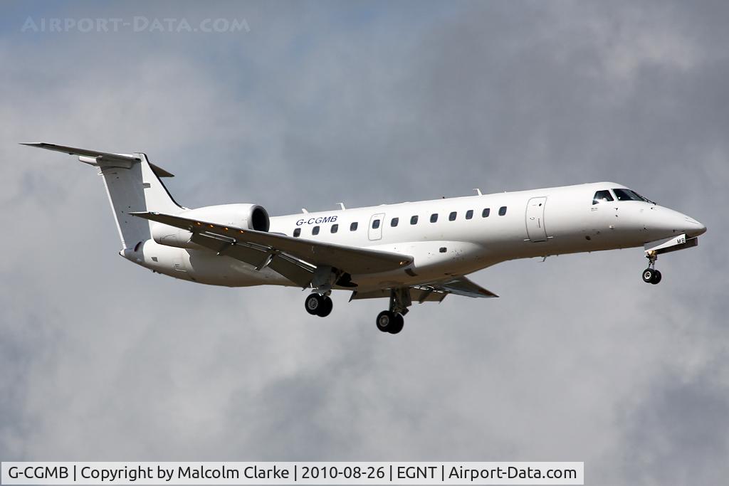G-CGMB, 2000 Embraer ERJ-135ER (EMB-135ER) C/N 145189, Embraer ERJ-135ER on approach to Newcastle Airport, August 2010.