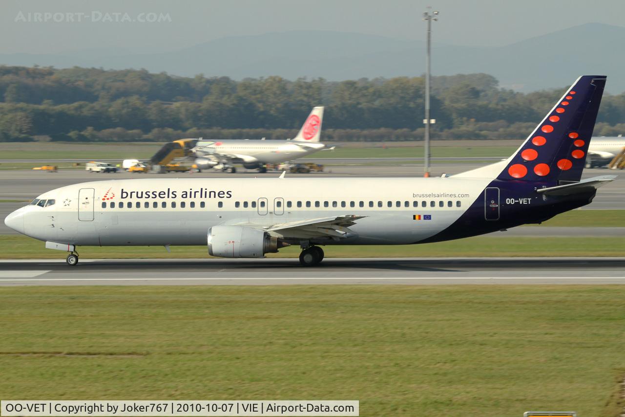 OO-VET, 1998 Boeing 737-4Q8 C/N 28202, Brussels Airlines