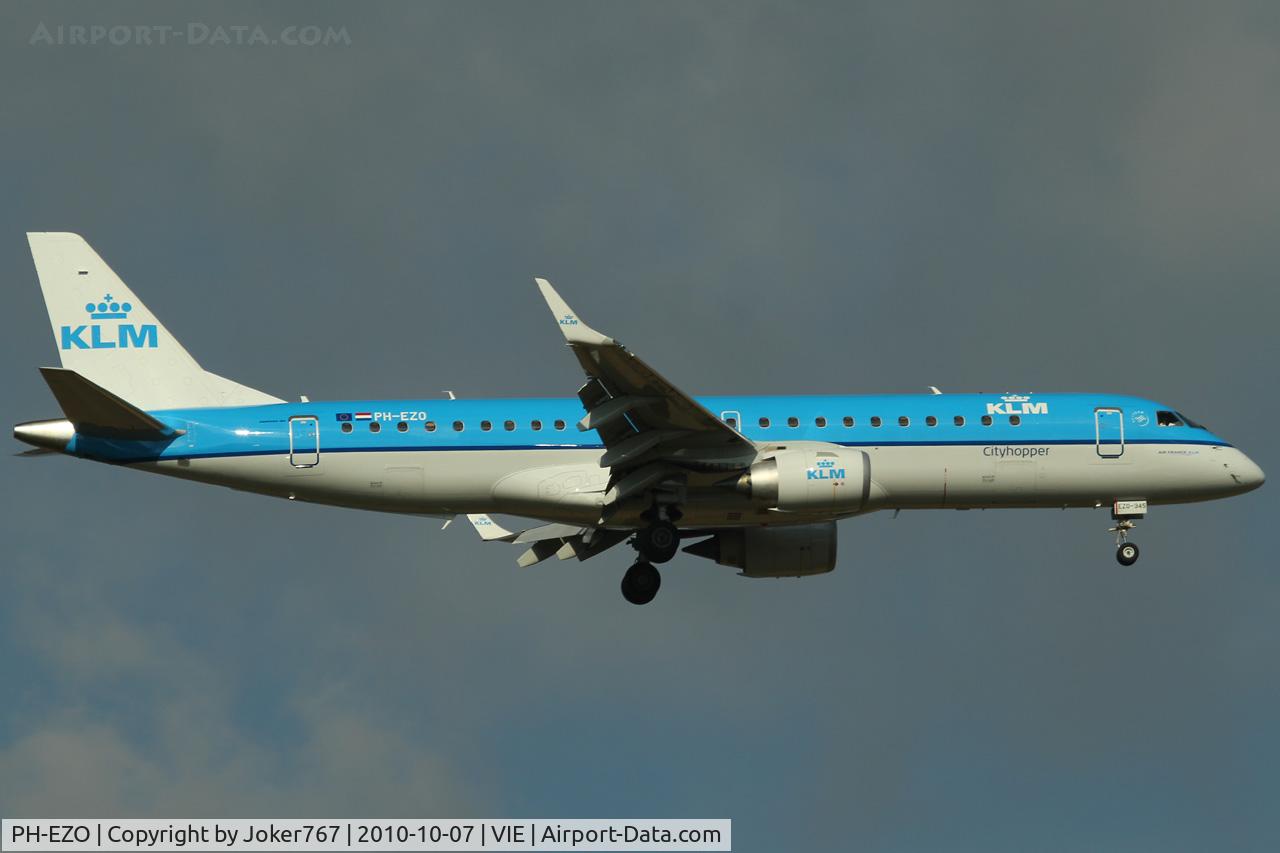 PH-EZO, 2010 Embraer 190LR (ERJ-190-100LR) C/N 19000345, KLM - Royal Dutch Airlines