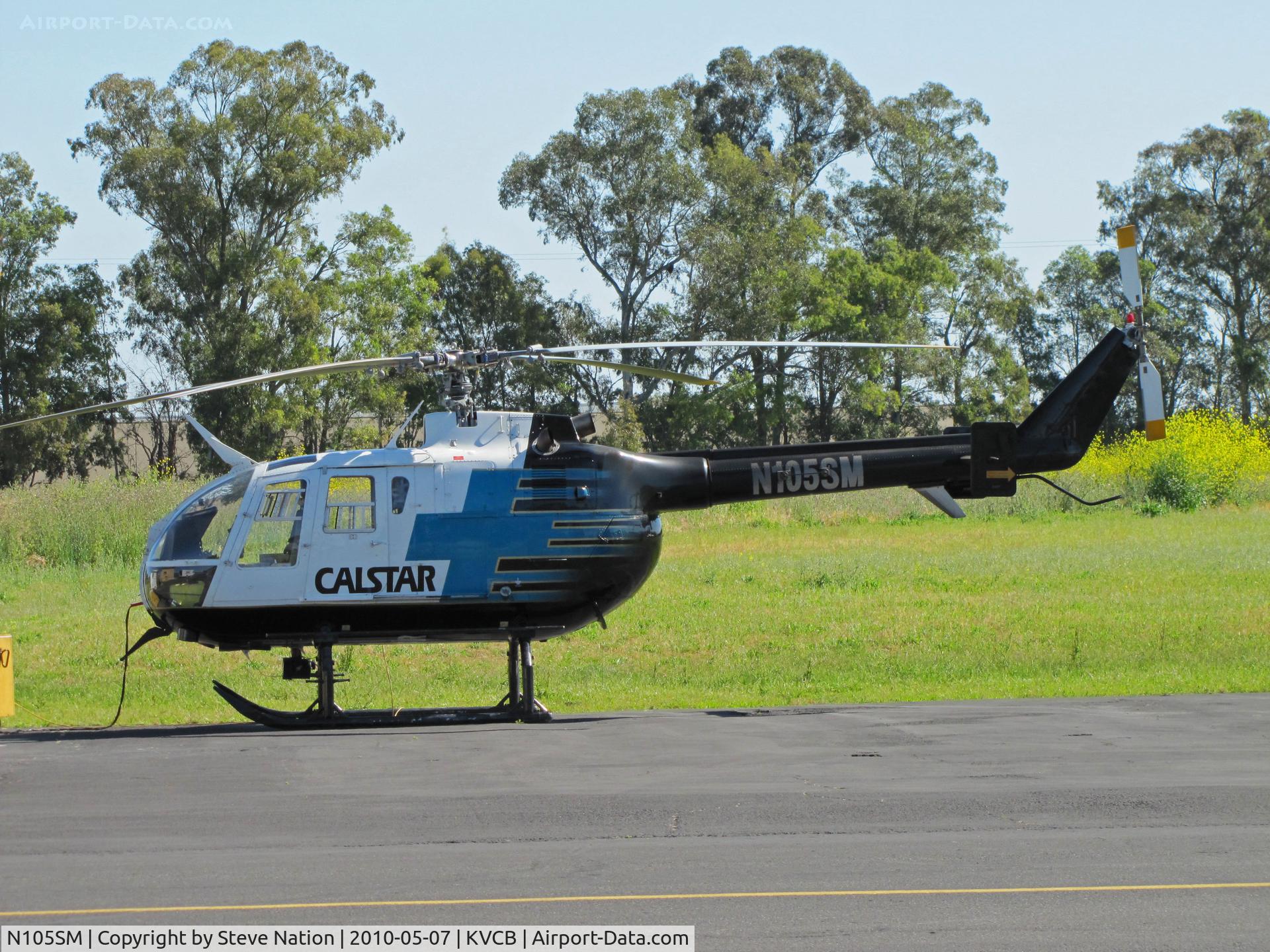N105SM, 1981 MBB Bo-105S C/N S-549, CALSTAR 1981 Messerschmitt-boelkow-blohm BO-105S in modified color scheme