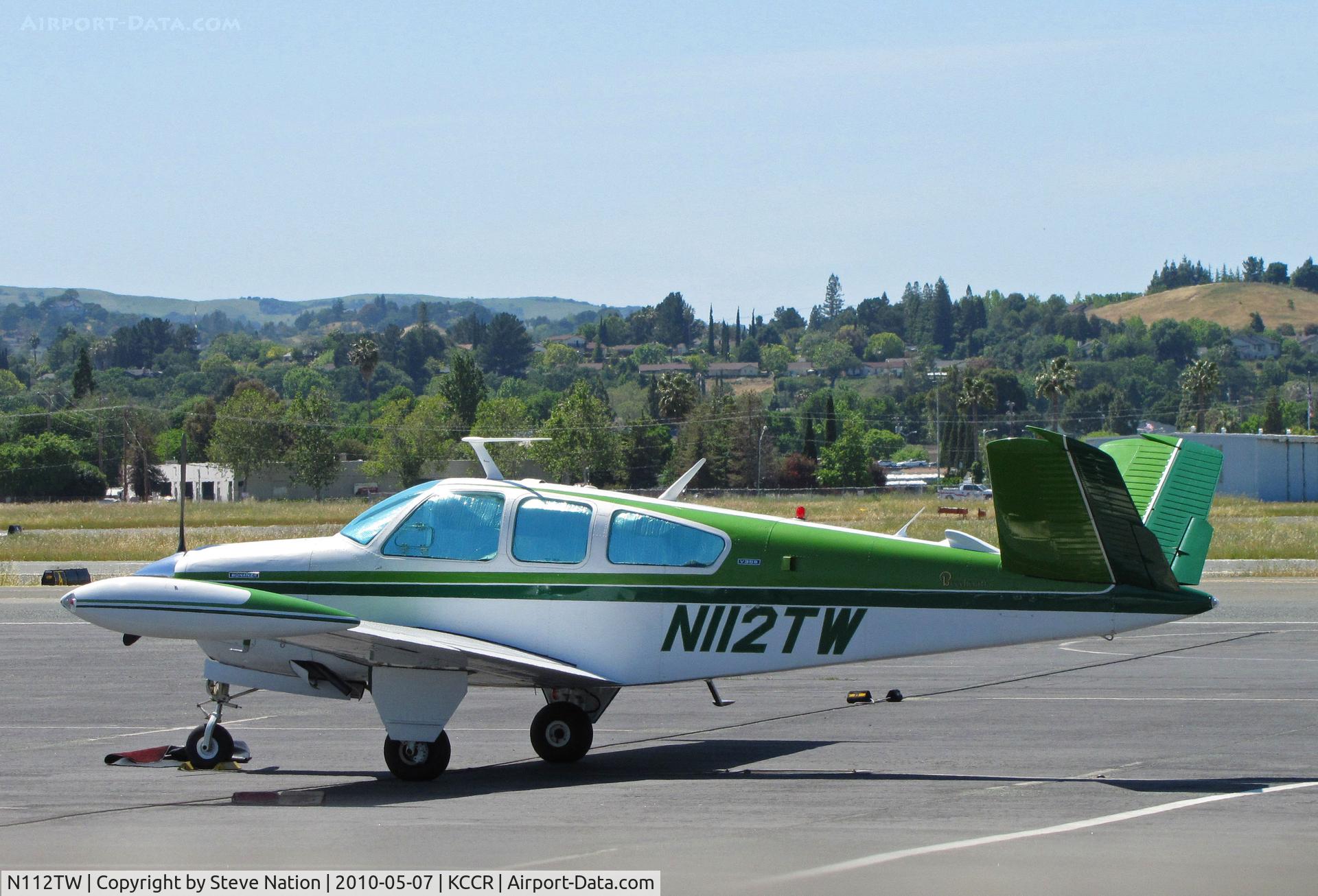 N112TW, 1973 Beech V35B Bonanza C/N D-9523, SoCal-based 1973 Beech V35B visiting Buchanan Field