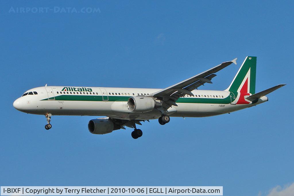 I-BIXF, 1995 Airbus A321-112 C/N 515, Alitalia Airbus A321-112, c/n: 515 at Heathrow