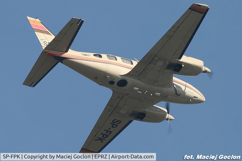 SP-FPK, 1968 Piper PA-31-310 Navajo C/N 31-273, Aerial photo with DMC digital camera. Poland, EPRZ airport.