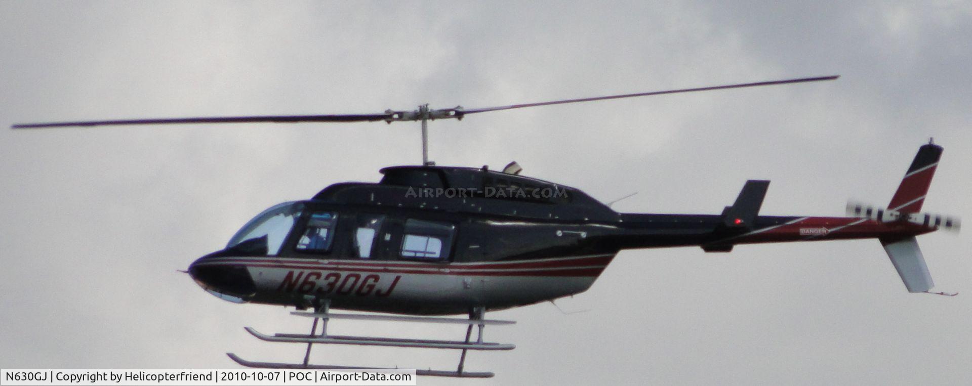 N630GJ, 2008 Bell 206L-4 LongRanger IV LongRanger C/N 52376, Inbound on final to the northside hanger