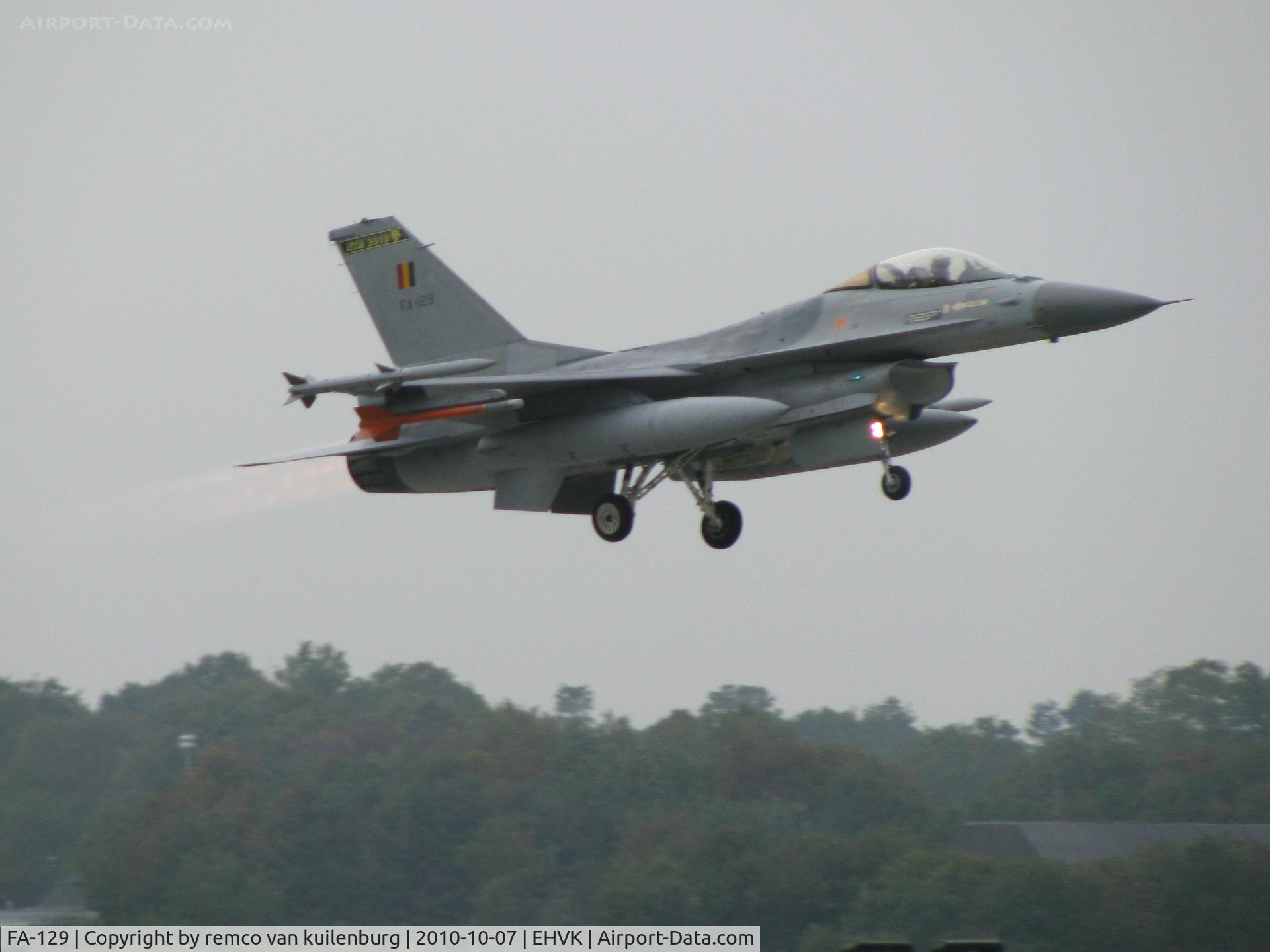 FA-129, 1990 SABCA F-16AM Fighting Falcon C/N 6H-129, NATO Tiger Meet 2010 Volkel