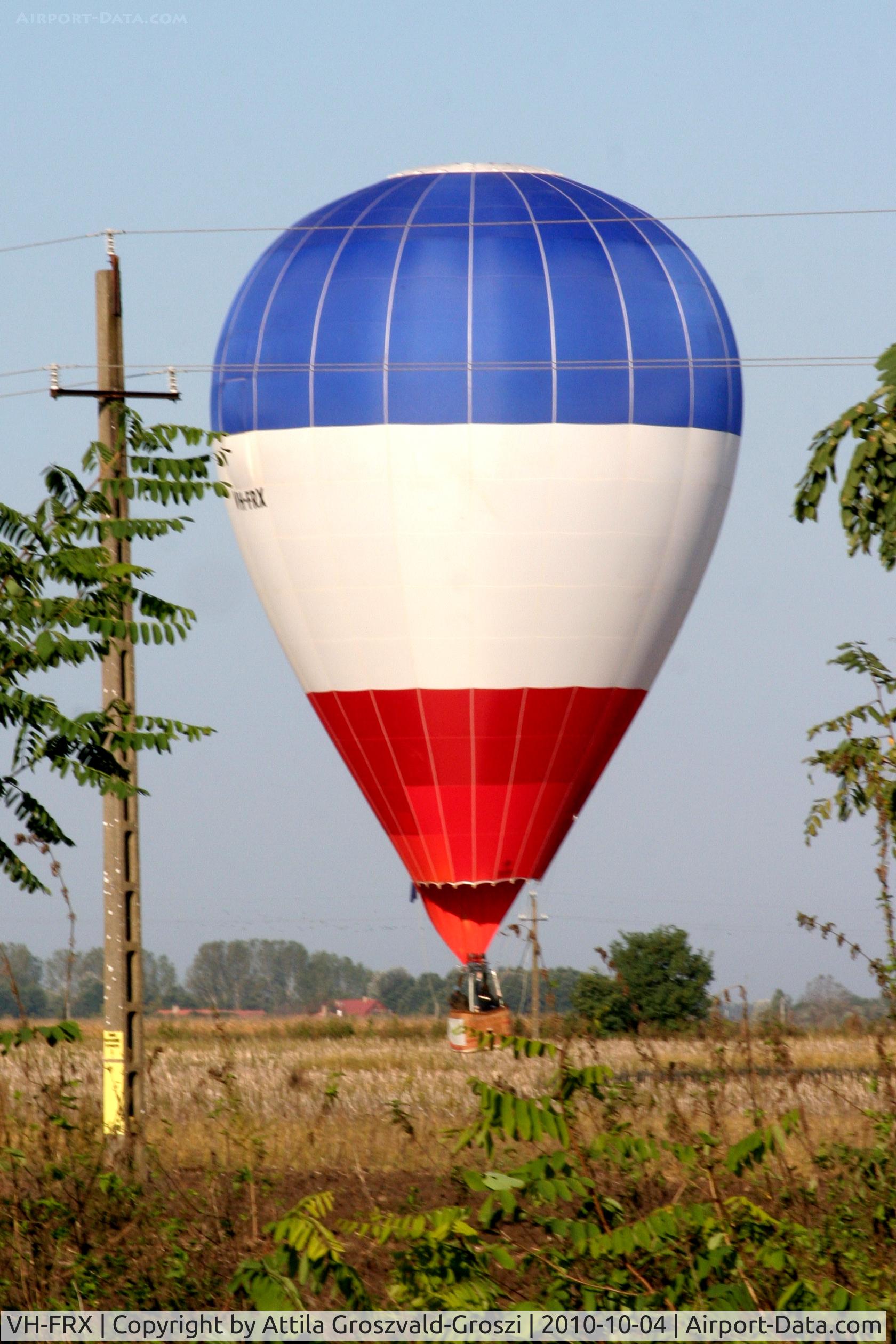 VH-FRX, 2002 Kavanagh Balloons EX-65 C/N EX65-272, 19th World Hot Air Balloon Championship, Debrecen-Hungary