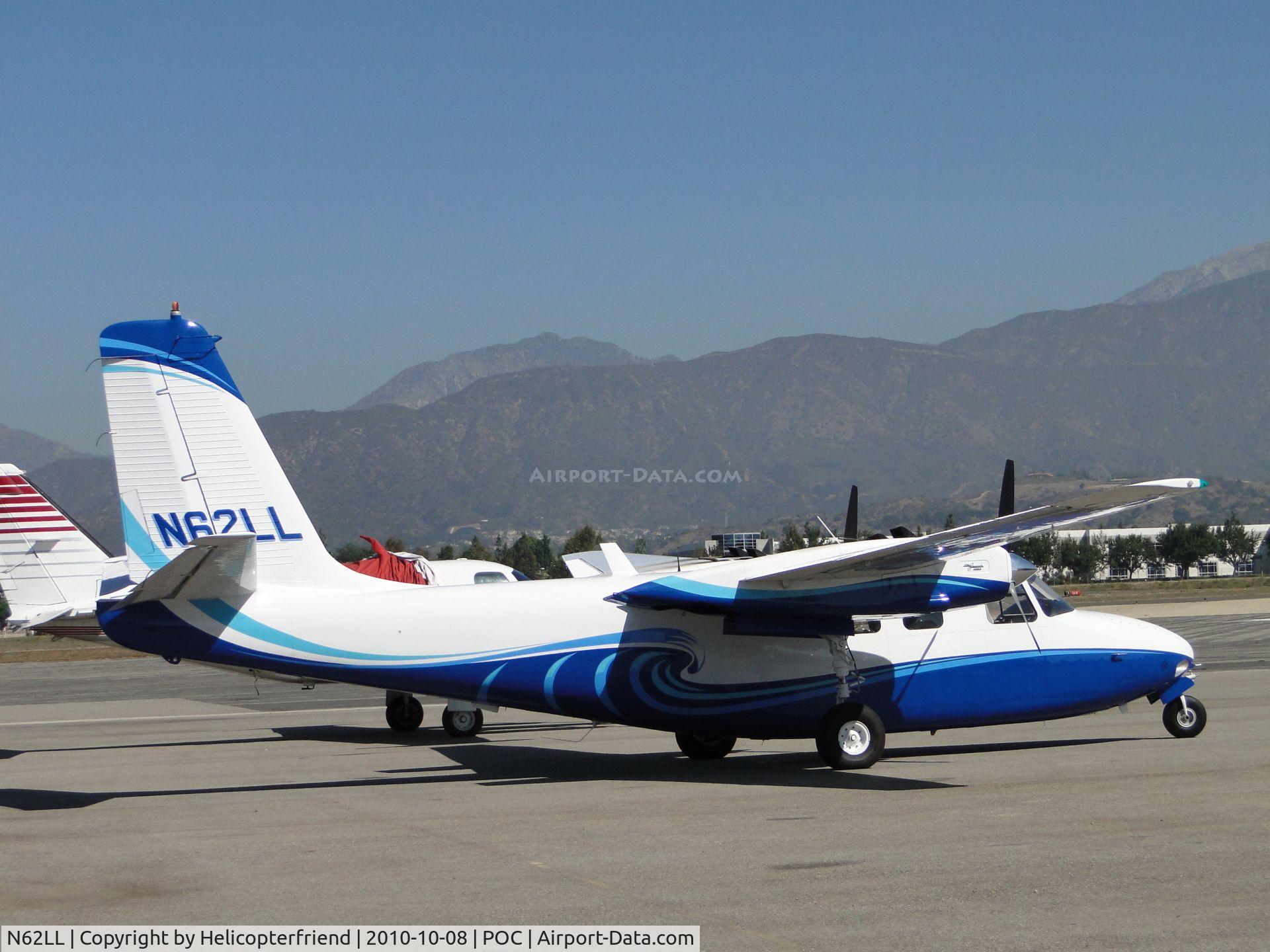 N62LL, 1961 Aero Commander 500-A C/N 500A-1122-58, Parked by Howard Aviation