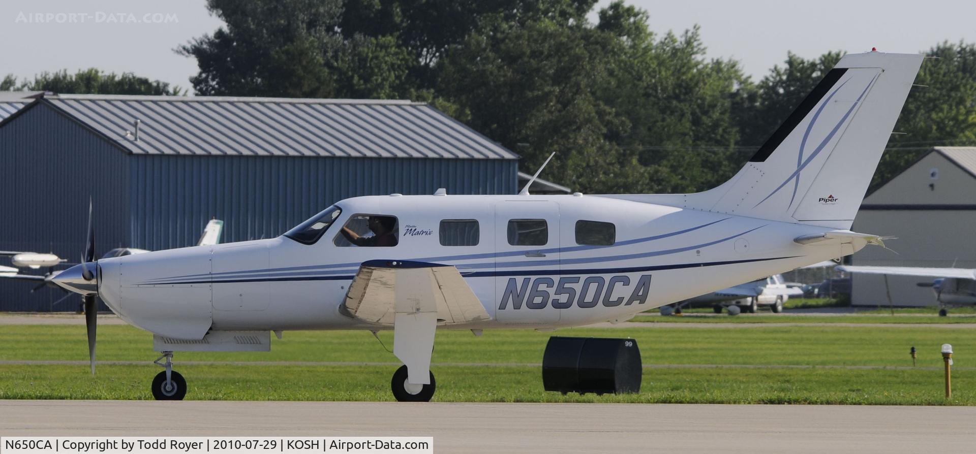 N650CA, 2008 Piper PA-46R-350T Malibu Matrix C/N 4692008, EAA AIRVENTURE 2010