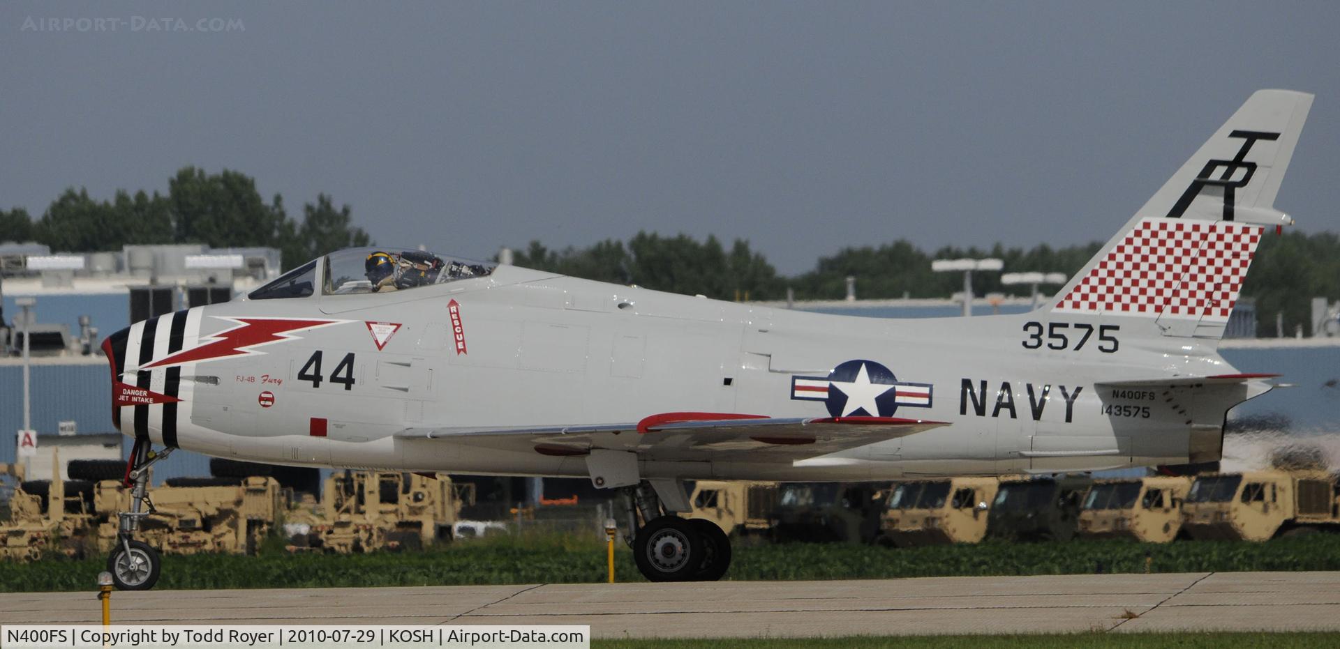 N400FS, 1958 North American AF-1E Fury C/N 244-83, EAA AIRVENTURE 2010