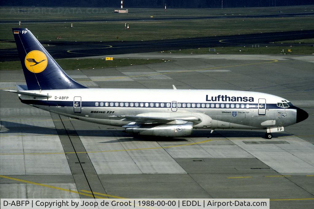 D-ABFP, 1981 Boeing 737-230 C/N 22123, still in the old colors