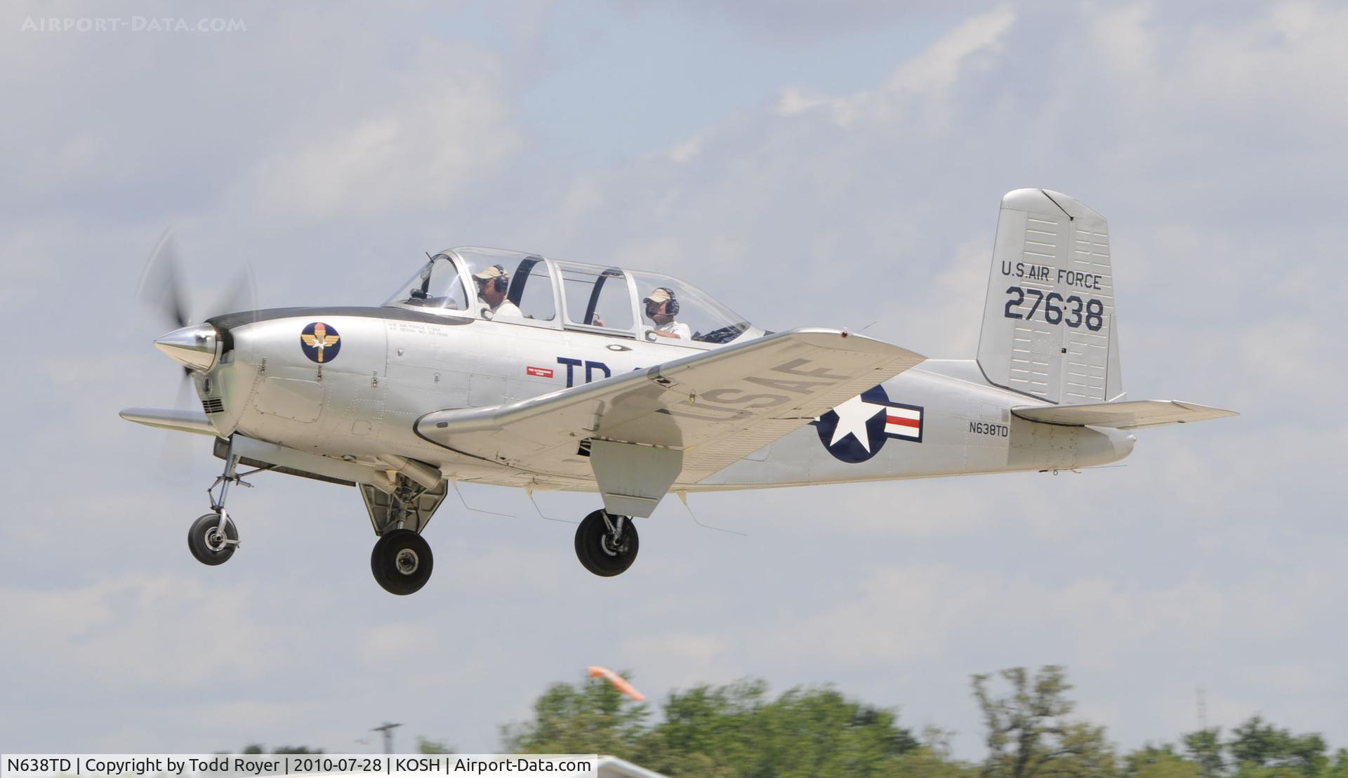 N638TD, 1953 Beech T-34A (A45) Mentor Mentor C/N G-286, EAA AIRVENTURE 2010
