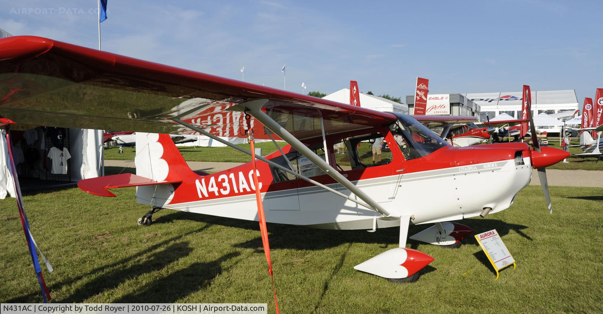 N431AC, 2010 American Champion 7ECA Citabria C/N 1405-2010, EAA AIRVENTURE 2010