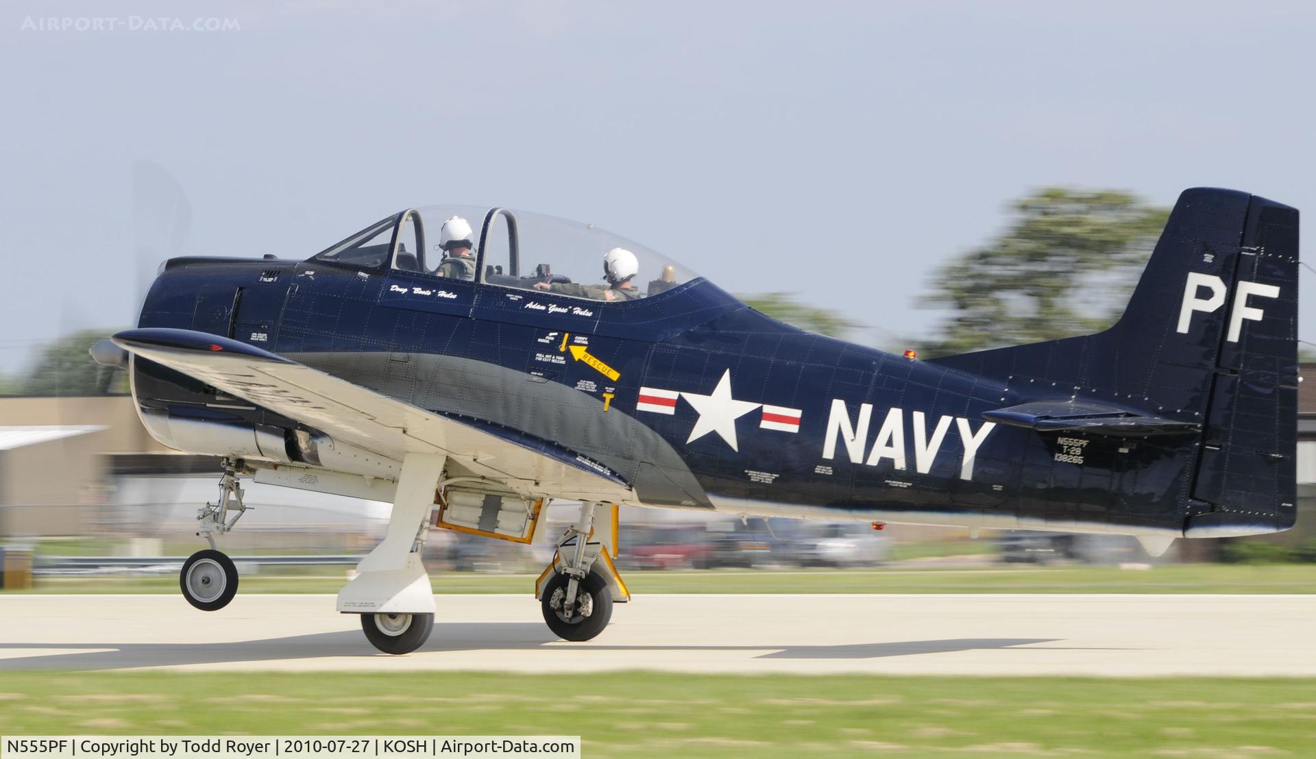 N555PF, 1954 North American T-28B Trojan C/N 200-336 (138265), EAA AIRVENTURE 2010