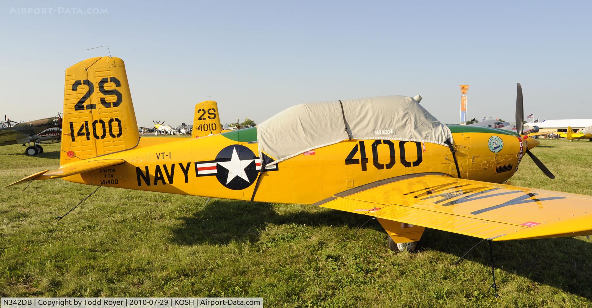 N342DB, 1999 Beech T-34A Mentor Mentor C/N G-107, EAA AIRVENTURE 2010