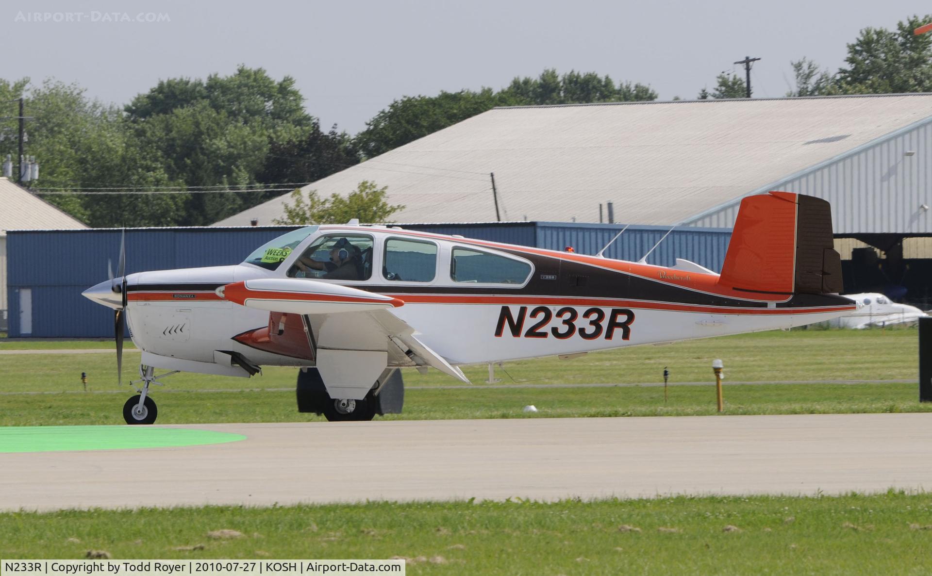 N233R, 1975 Beech V35B Bonanza C/N D9811, EAA AIRVENTURE 2010