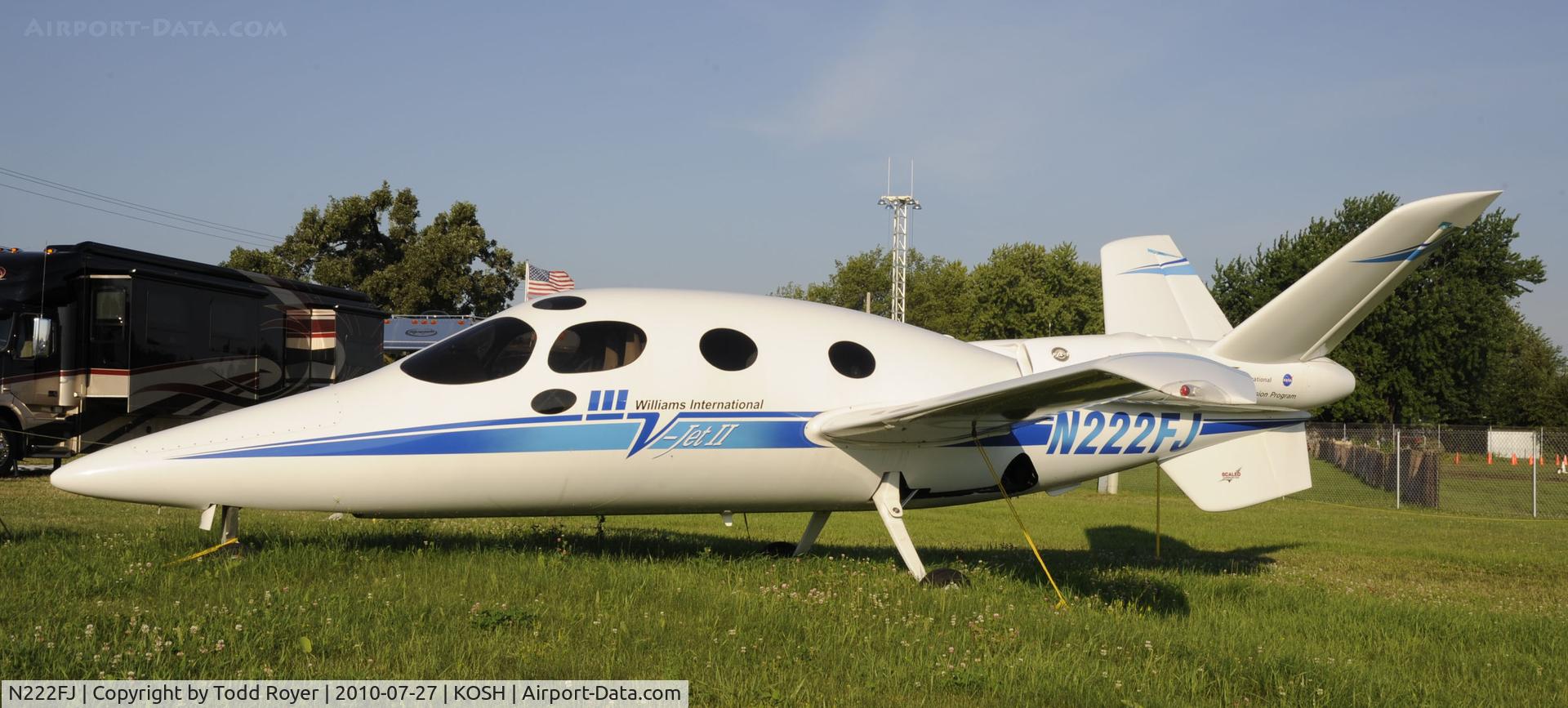 N222FJ, 1997 Scaled Composites 271 V-Jet II C/N 001, EAA AIRVENTURE 2010