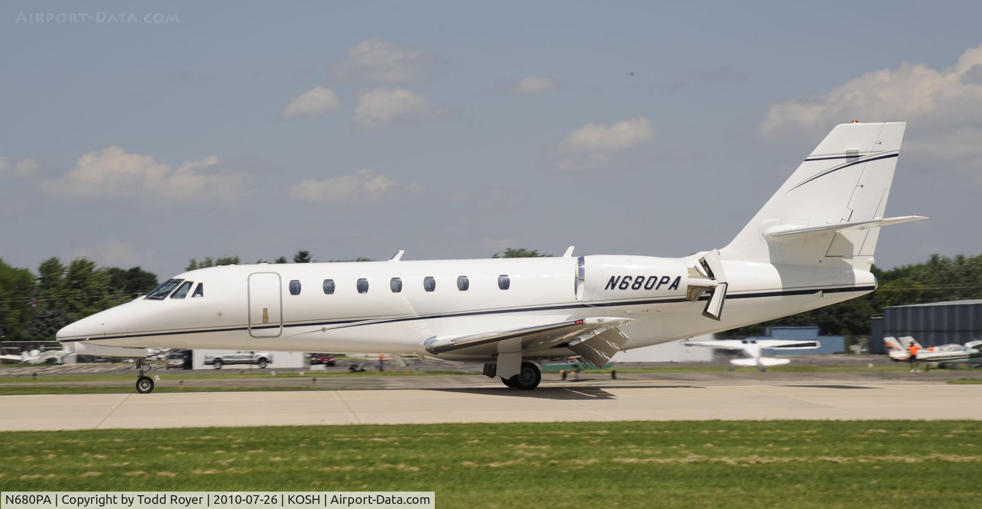 N680PA, 2008 Cessna 680 Citation Sovereign C/N 680-0255, EAA AIRVENTURE 2010