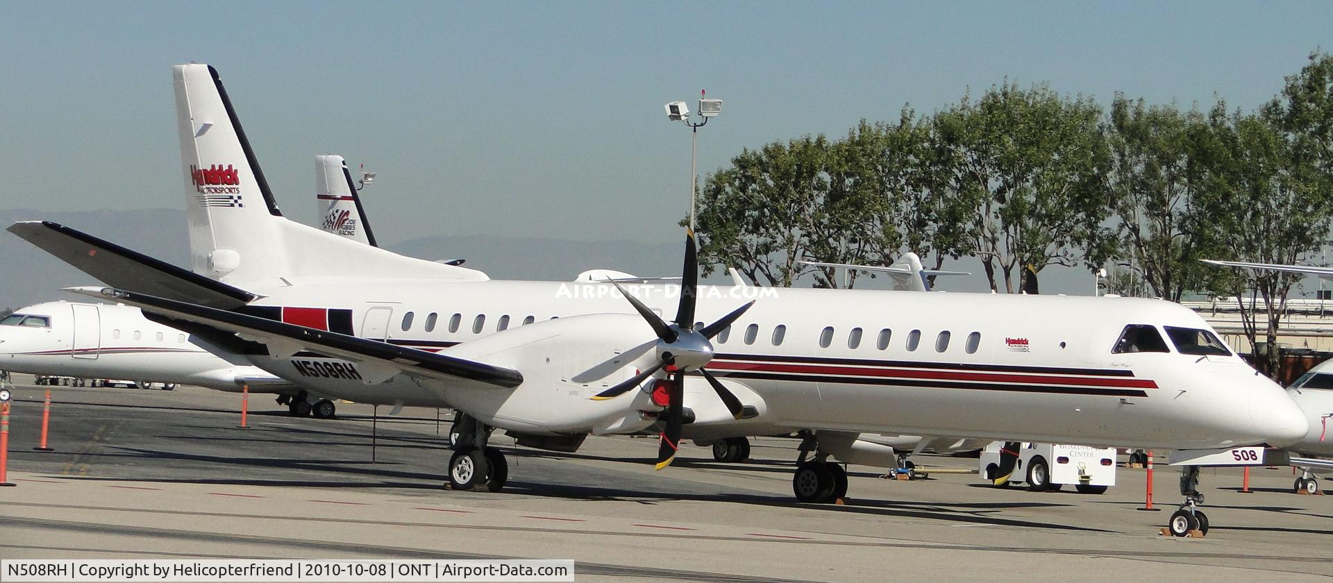 N508RH, 1995 Saab 2000 C/N 2000-027, Parked in the southwest parking lot