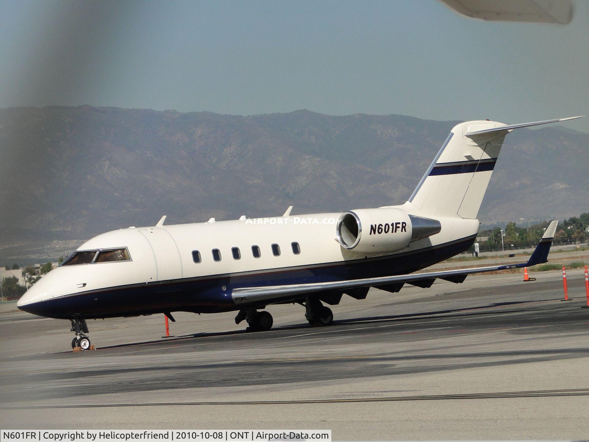 N601FR, 1987 Canadair Challenger 604 (CL-600-2B16) C/N 5003, Parked at the northern end of the Southwest parking area