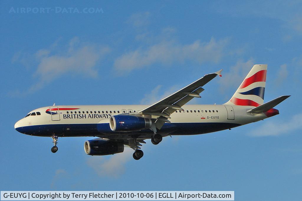 G-EUYG, 2010 Airbus A320-232 C/N 4238, British Airways 2010 Airbus A 320-232, c/n: 4238 at Heathrow