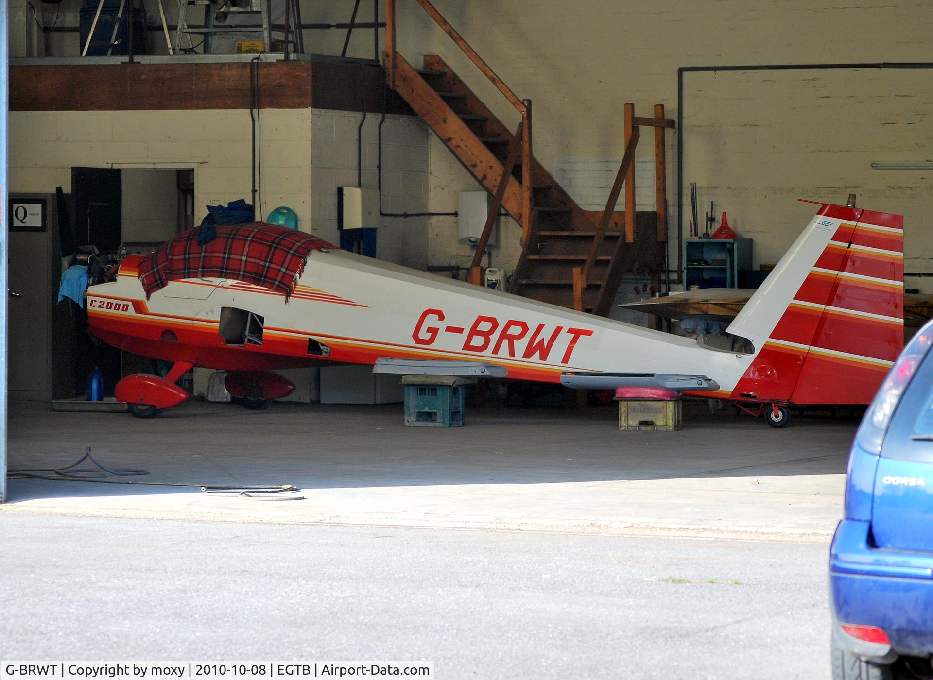 G-BRWT, 1990 Scheibe SF-25C Falke C/N 44480, Scheibe SF25C undergoing maintenance at Wycombe Air Park. Ex D-KIAY