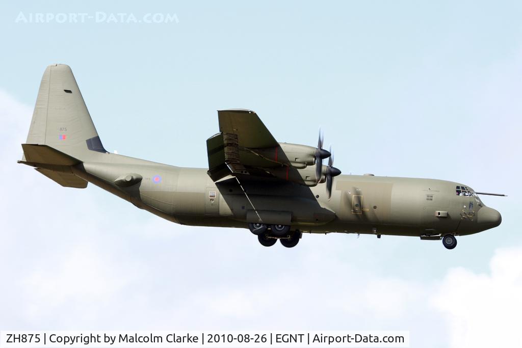 ZH875, 1998 Lockheed Martin C-130J-30 Super Hercules C4 C/N 382-5459, Lockheed C-130J Hercules C4 at Newcastle Airport, August 2010.