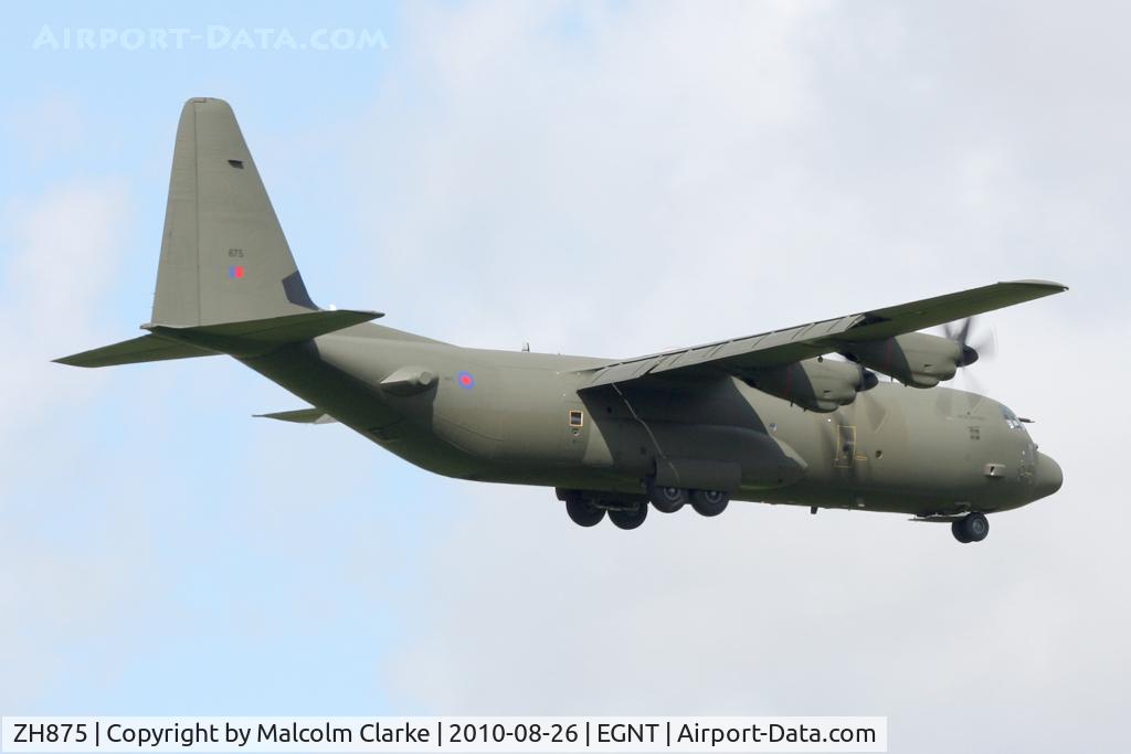ZH875, 1998 Lockheed Martin C-130J-30 Super Hercules C4 C/N 382-5459, Lockheed C-130J Hercules C4 at Newcastle Airport, August 2010.
