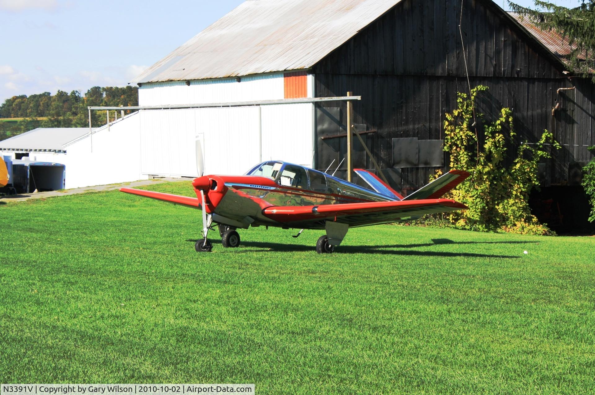 N3391V, 1947 Beech 35 Bonanza C/N D-865, Taken at Centre Hall Flyin