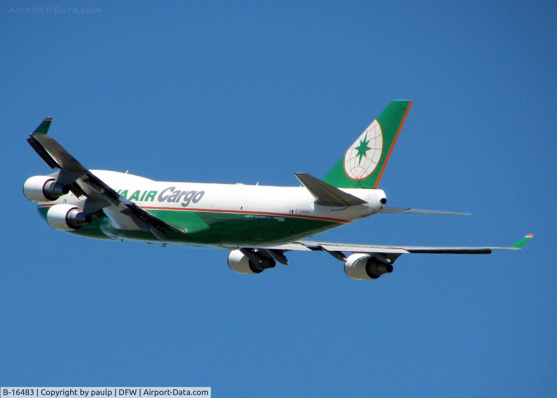 B-16483, 2002 Boeing 747-45EF (SCD) C/N 30609, Off of 36R at DFW.