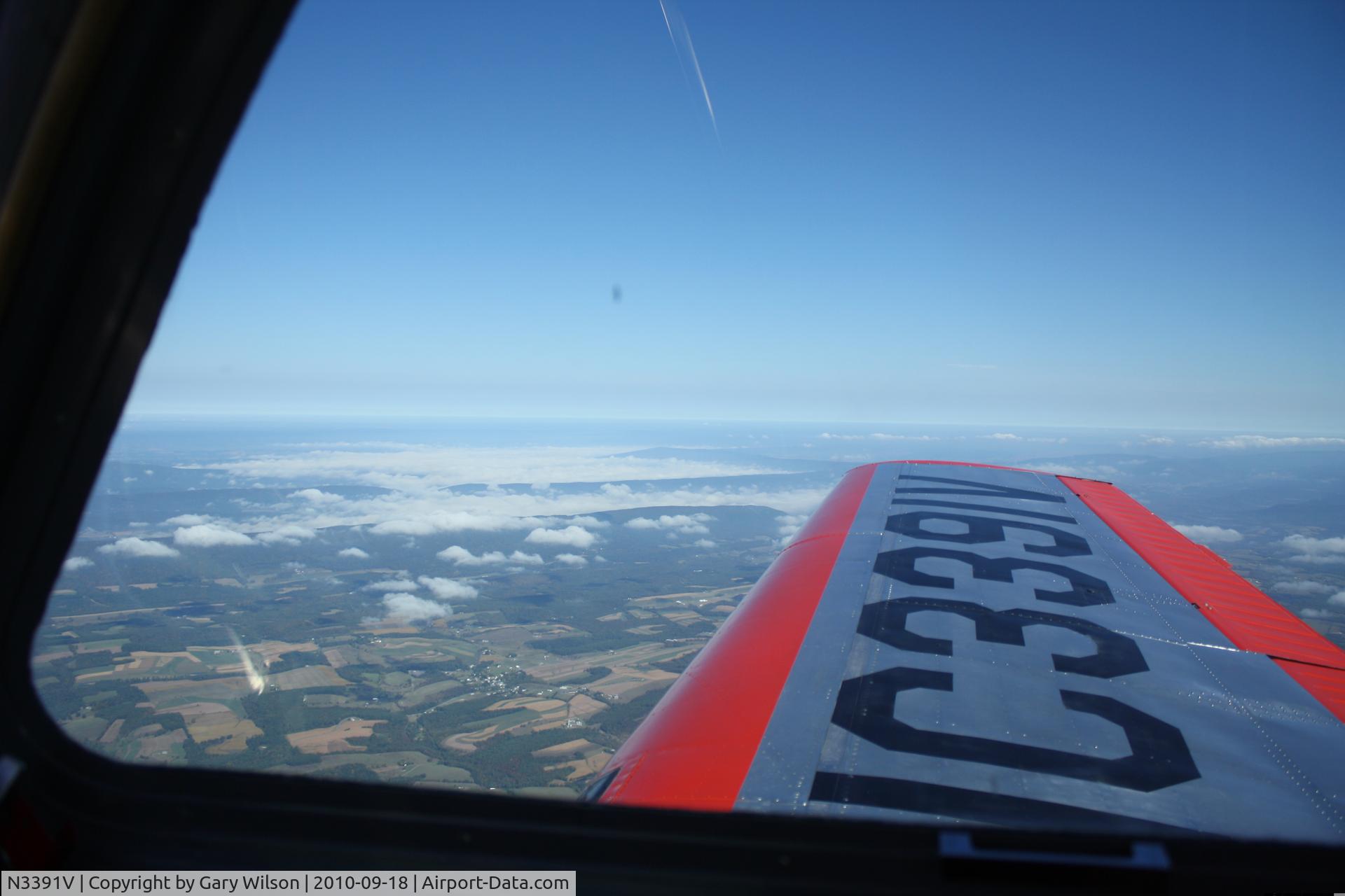 N3391V, 1947 Beech 35 Bonanza C/N D-865, 6500 feet west bound