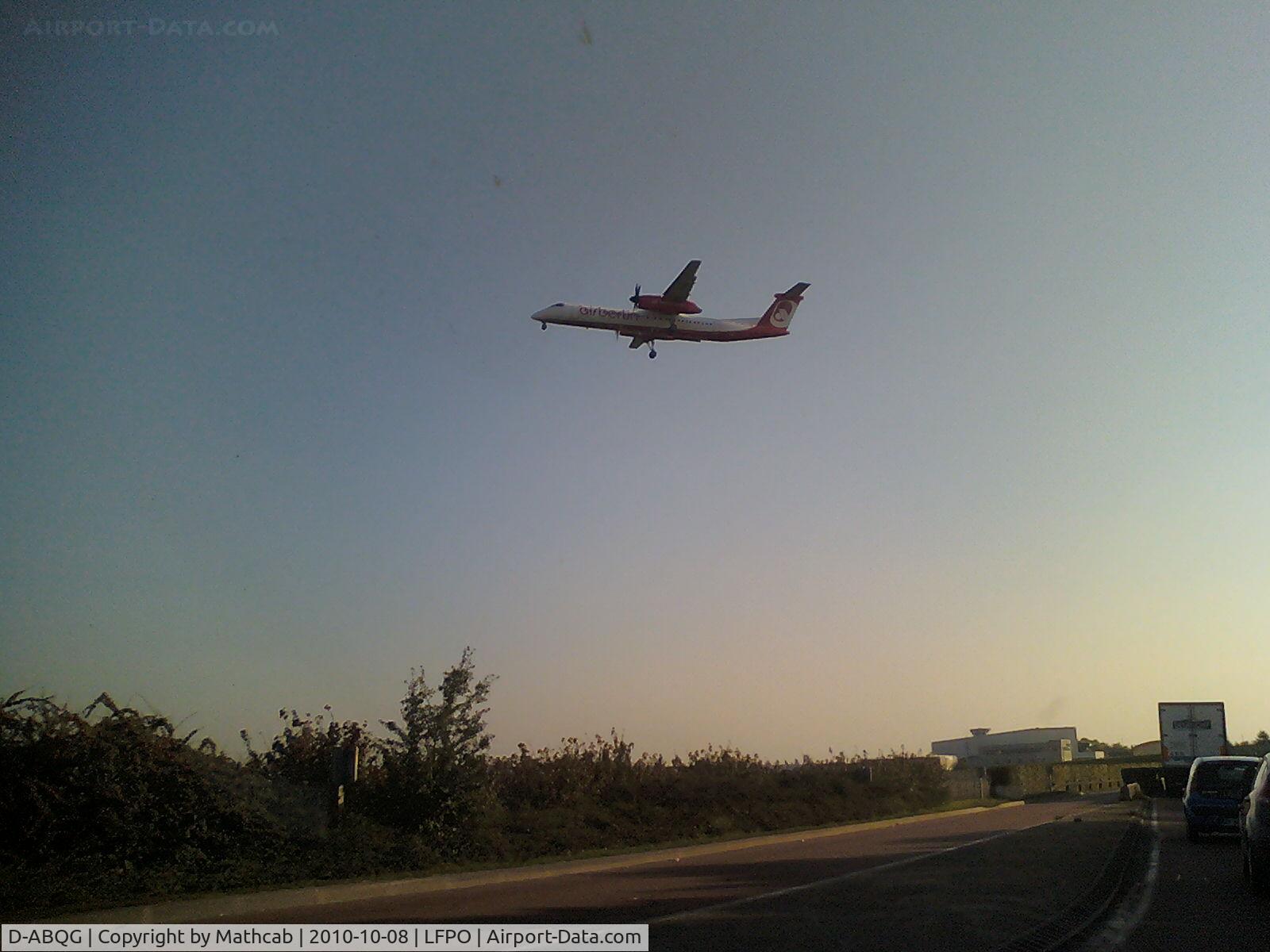 D-ABQG, 2009 De Havilland Canada DHC-8-402Q Dash 8 C/N 4250, Bombardier Q400 of Airberlin landed in Paris Orly