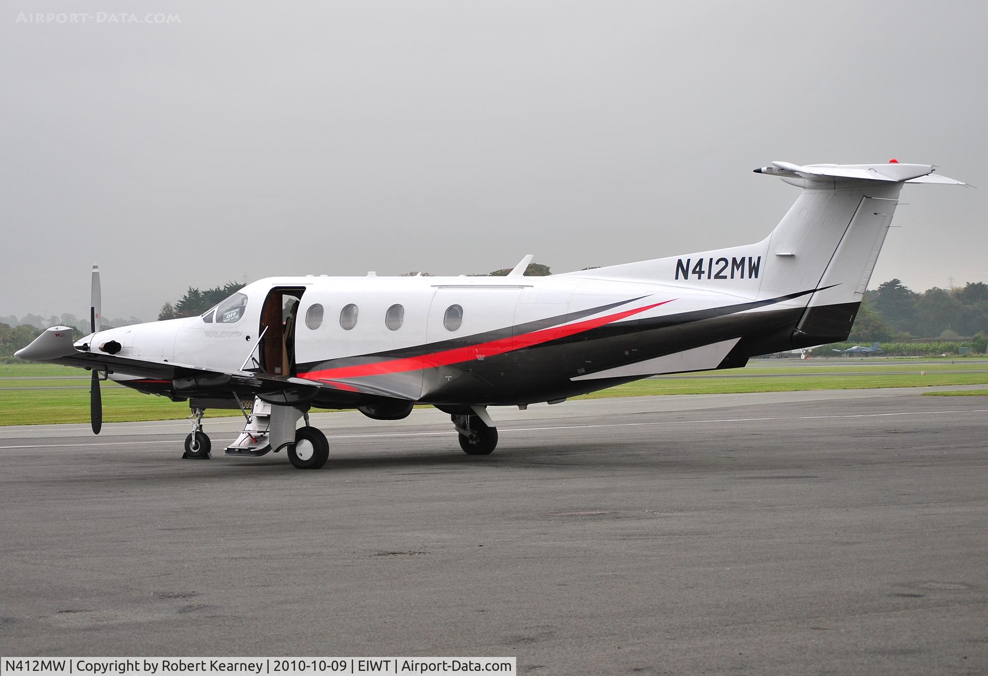 N412MW, 2008 Pilatus PC-12/47E C/N 1099, Parked on the ramp