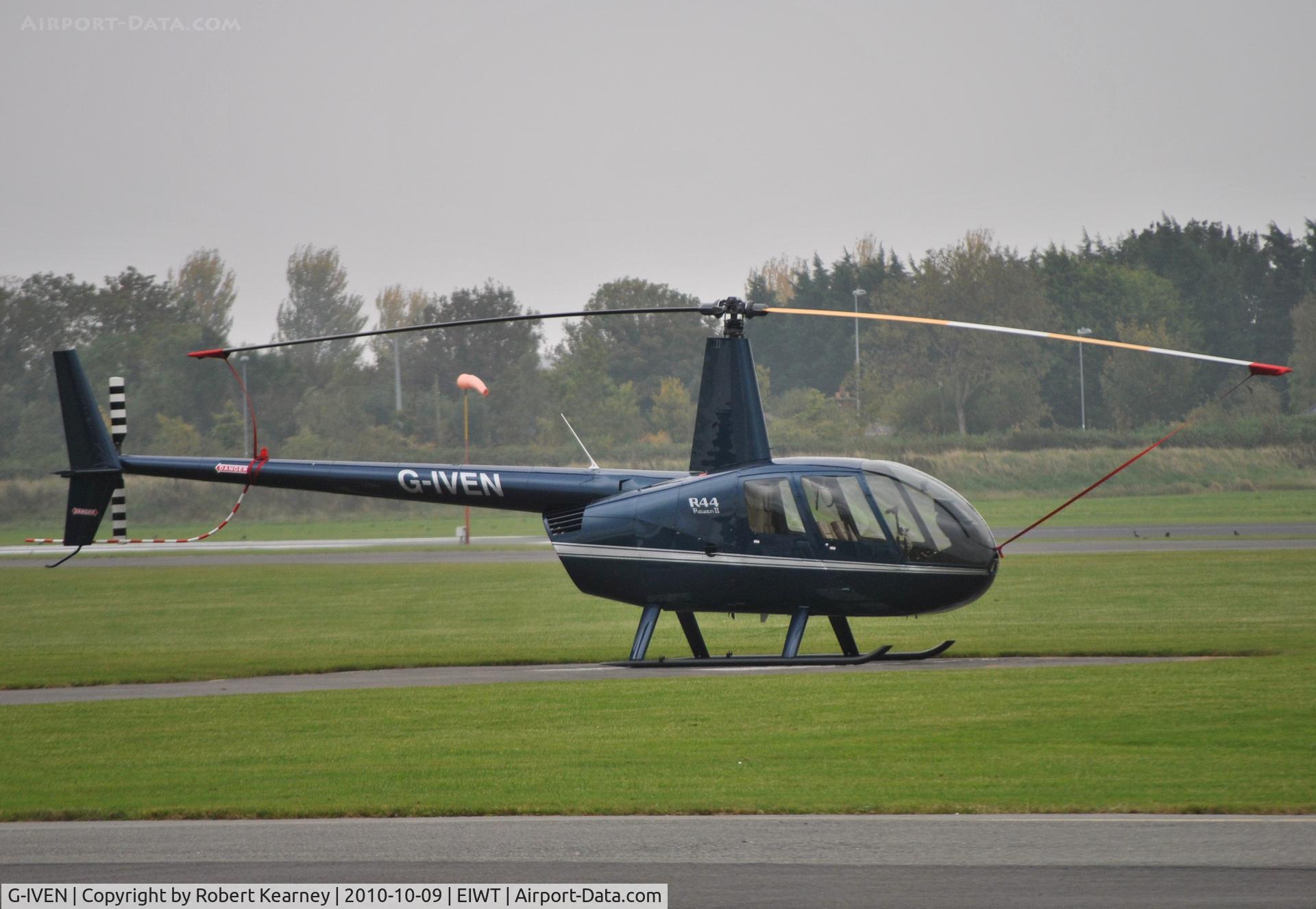 G-IVEN, 2004 Robinson R44 Raven II C/N 10442, Parked on the apron