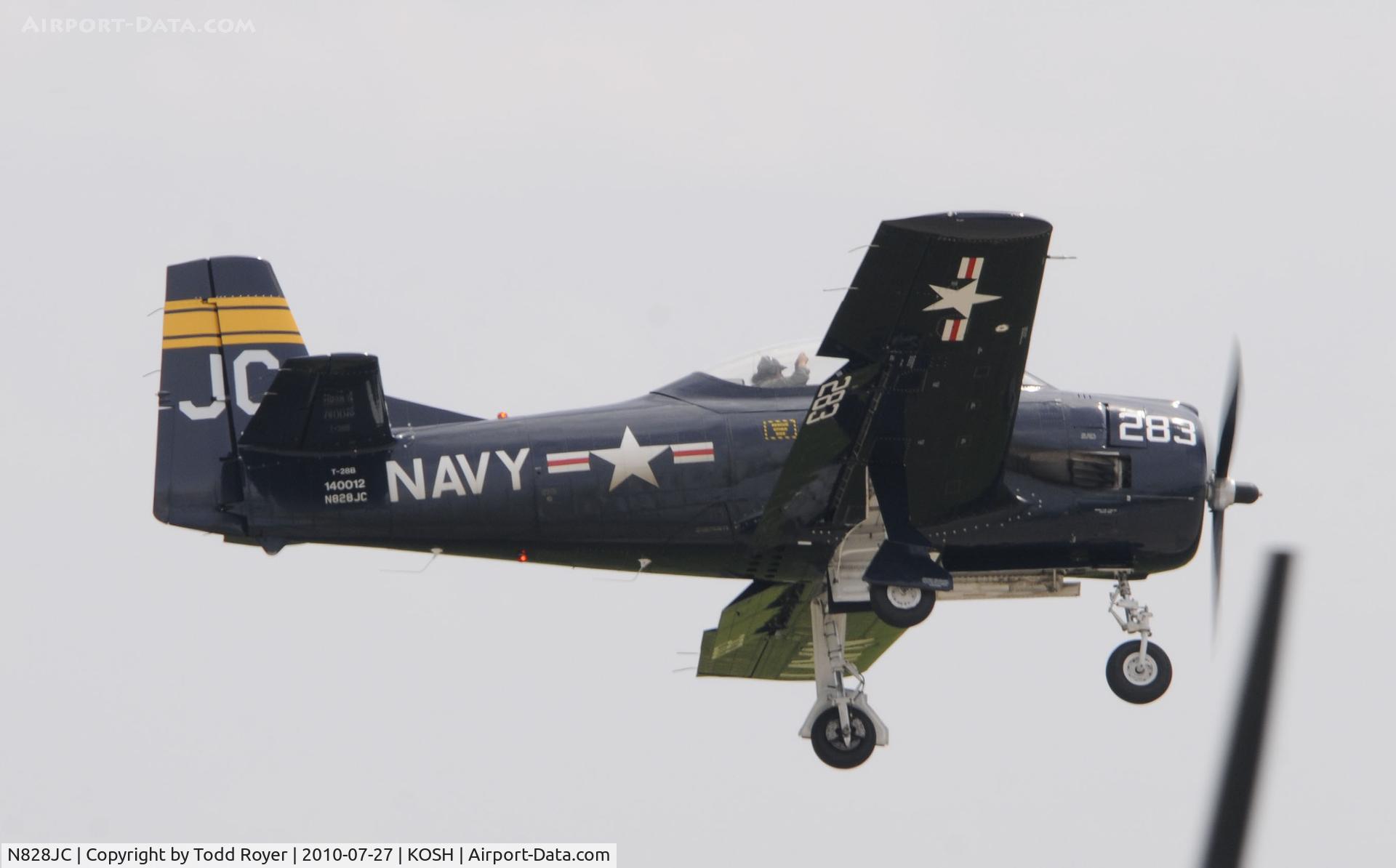 N828JC, 1955 North American T-28B Trojan C/N 219-11, EAA AIRVENTURE 2010