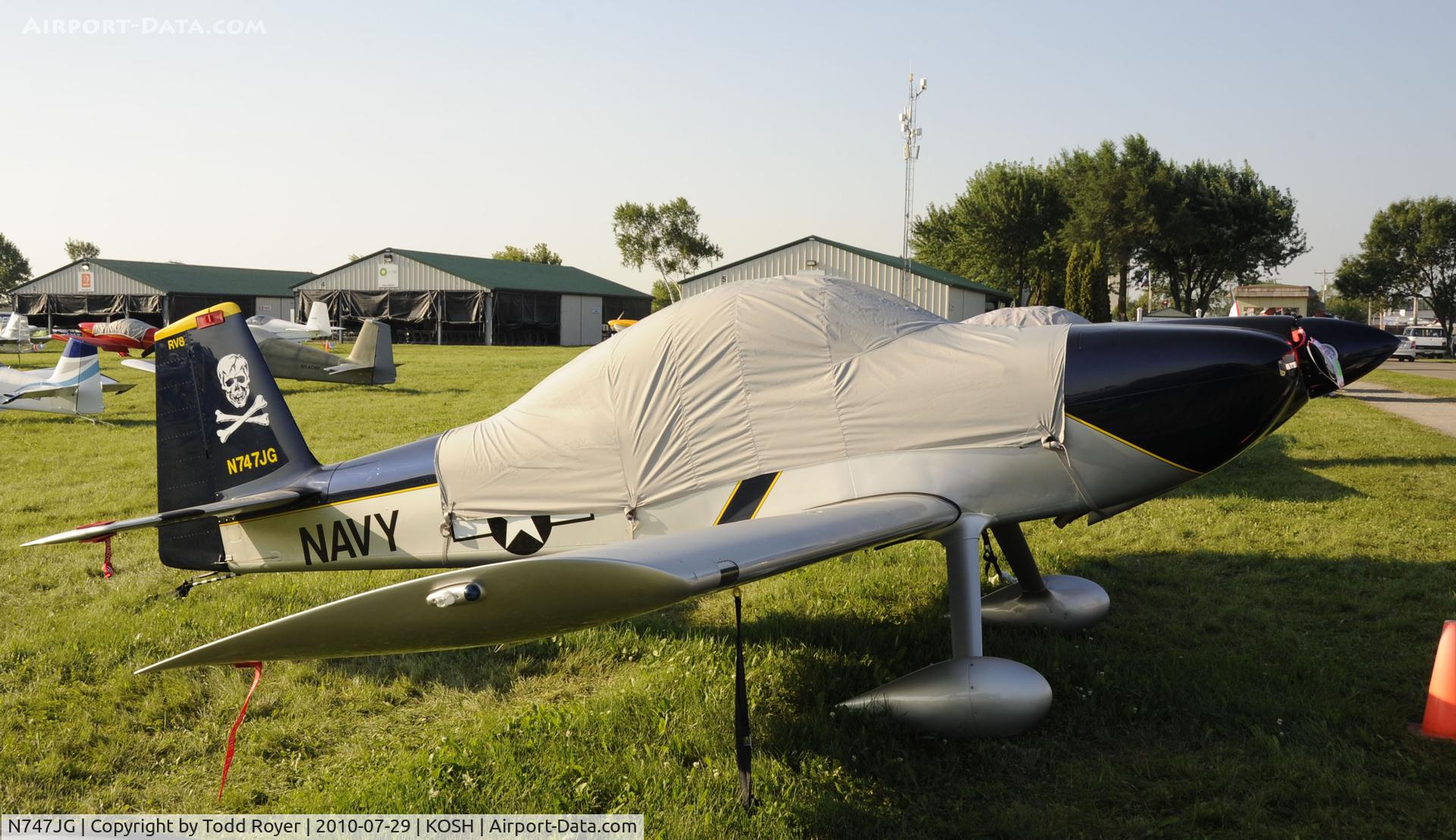 N747JG, 2008 Vans RV-8 C/N 81612, EAA AIRVENTURE 2010