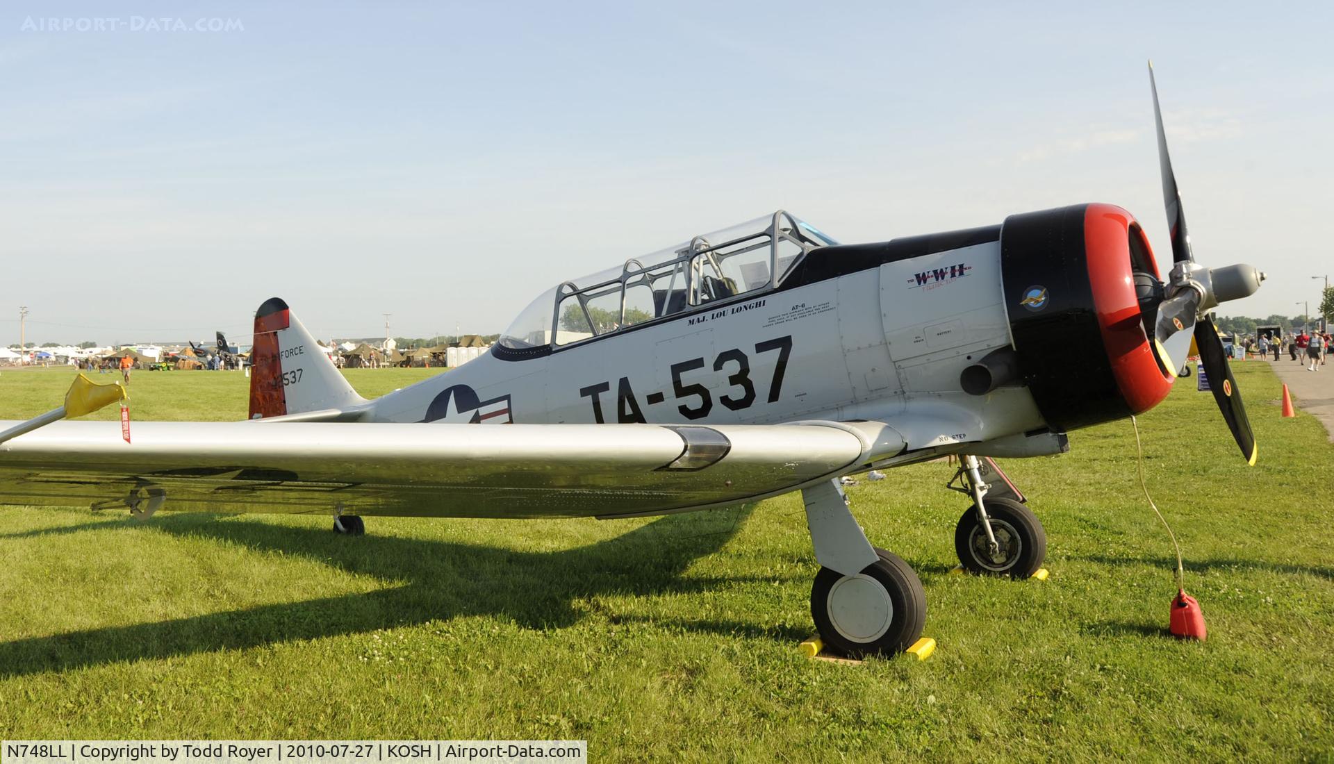 N748LL, 1943 North American AT-6F Texan C/N 121-42537, EAA AIRVENTURE 2010