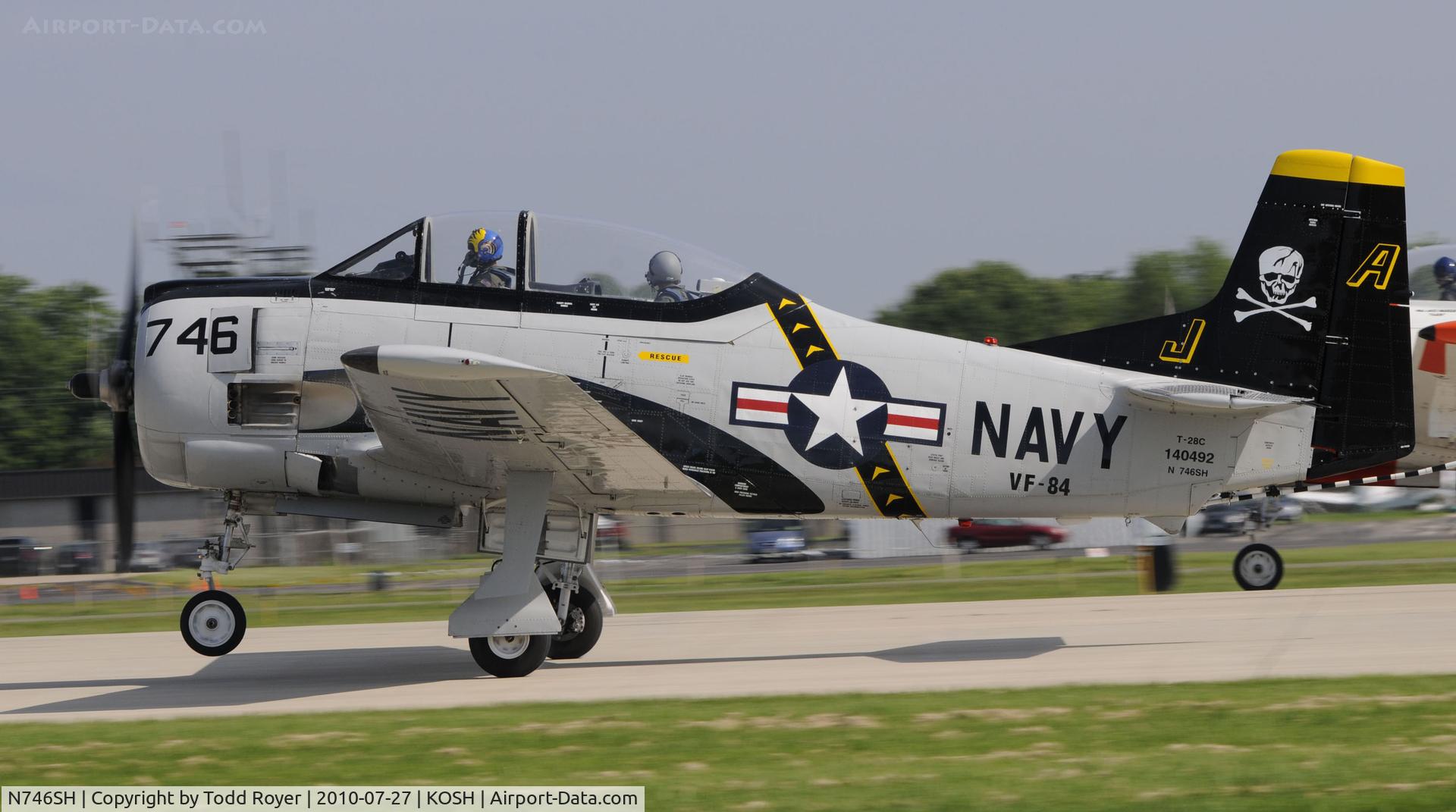 N746SH, North American T-28C Trojan C/N 226-69, EAA AIRVENTURE 2010