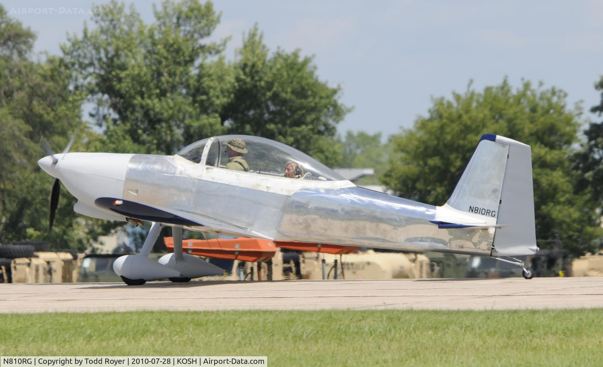 N810RG, 2007 Vans RV-8 C/N 81961, EAA AIRVENTURE 2010