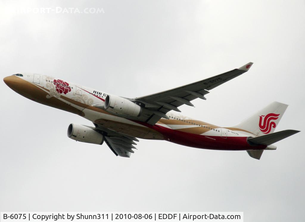 B-6075, 2006 Airbus A330-243 C/N 785, Taking off rwy 25R in special c/s