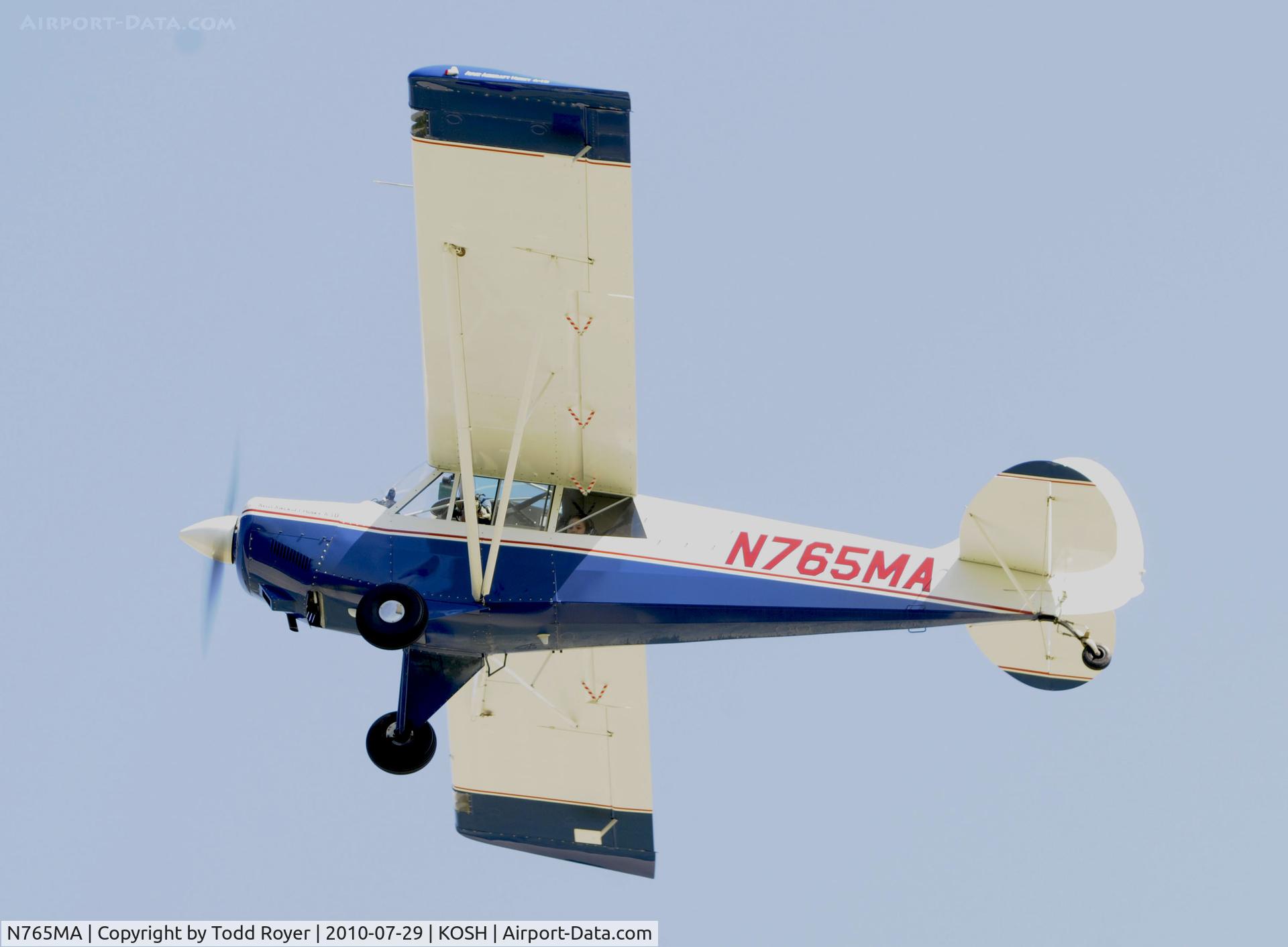 N765MA, 2003 Aviat A-1B Husky C/N 2221, EAA AIRVENUTRE 2010