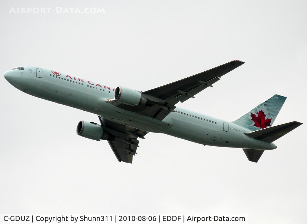 C-GDUZ, 1991 Boeing 767-38E C/N 25347, Taking off rwy 25R