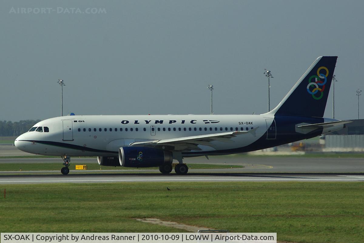 SX-OAK, 2007 Airbus A319-132 C/N 3317, Olympic Airbus A319