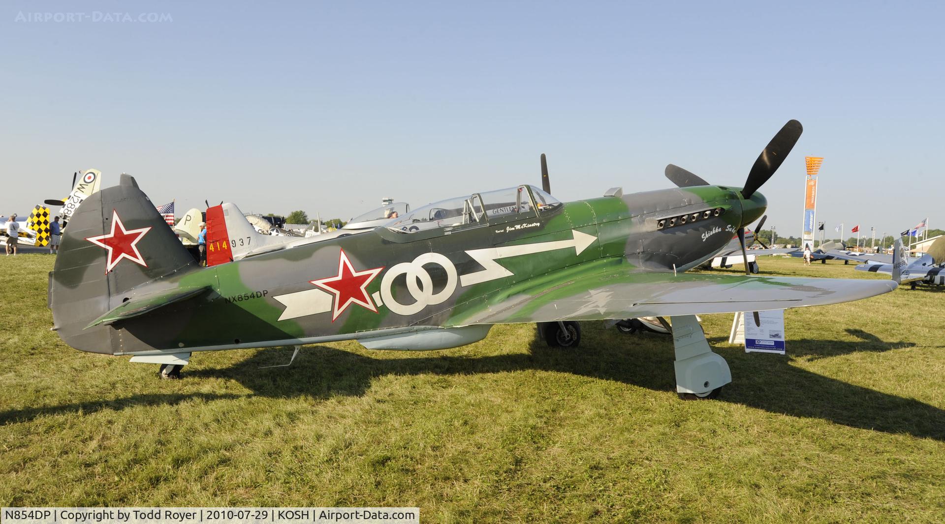 N854DP, 1994 Yakovlev Yak-3M C/N 0470101, EAA AIRVENTURE 2010