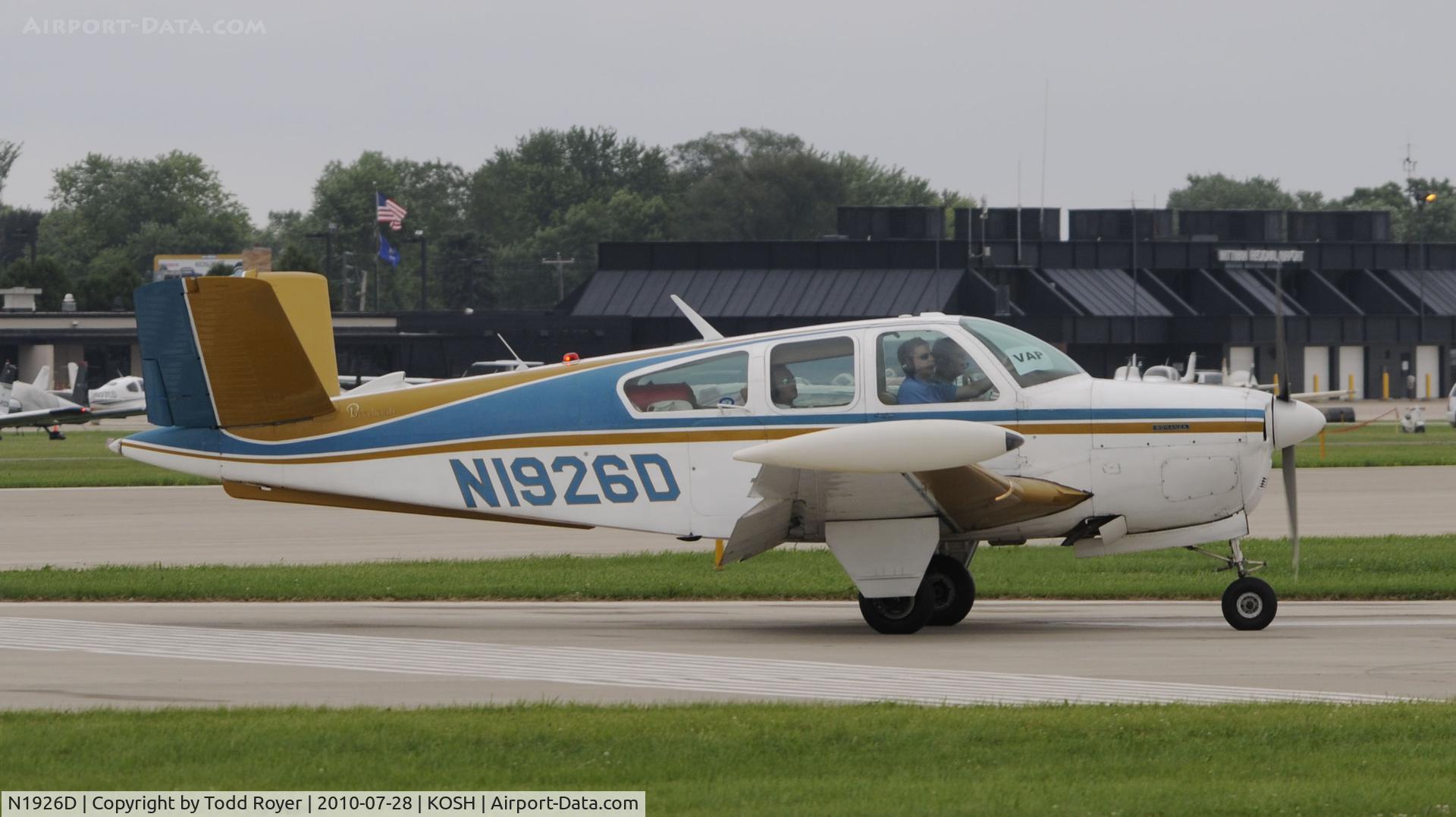N1926D, 1956 Beech C35 Bonanza Bonanza C/N D-3198, EAA AIRVENTURE 2010