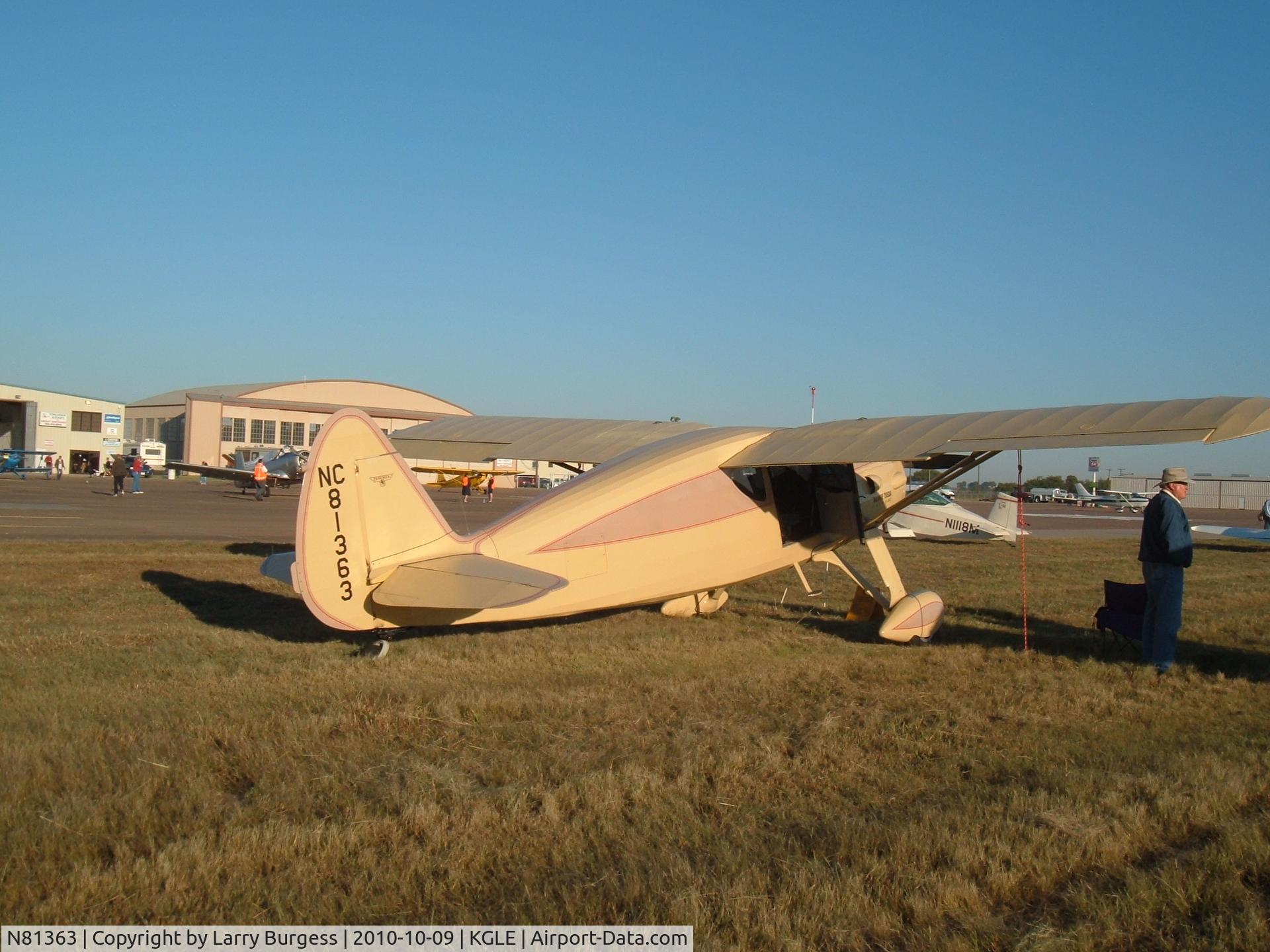 N81363, 1946 Fairchild 24R-46 C/N R46263, At the Fall Festival of Flight — the 48th Annual Fly-in at the Gainesville Municipal Airport hosted by the Texas Chapter of the Antique Airplane Association