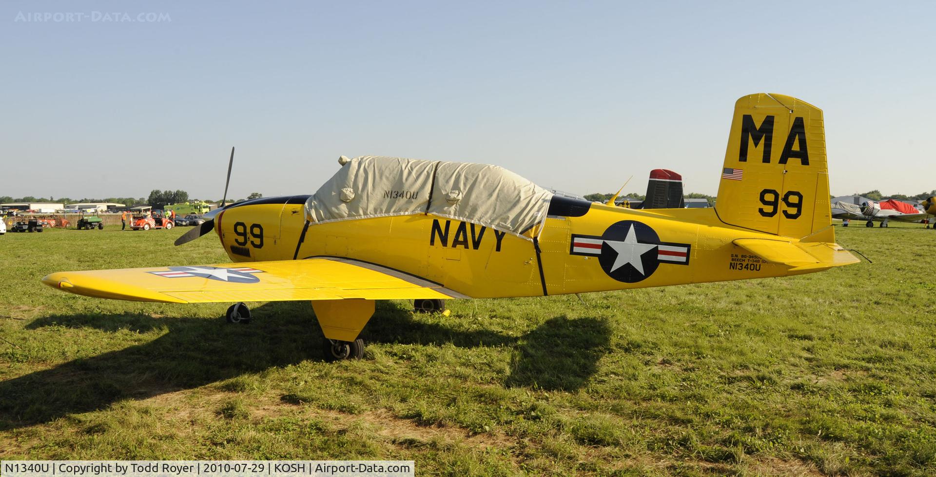 N1340U, 1957 Beech D-45 Mentor C/N BG-345DC, EAA AIRVENTURE 2010