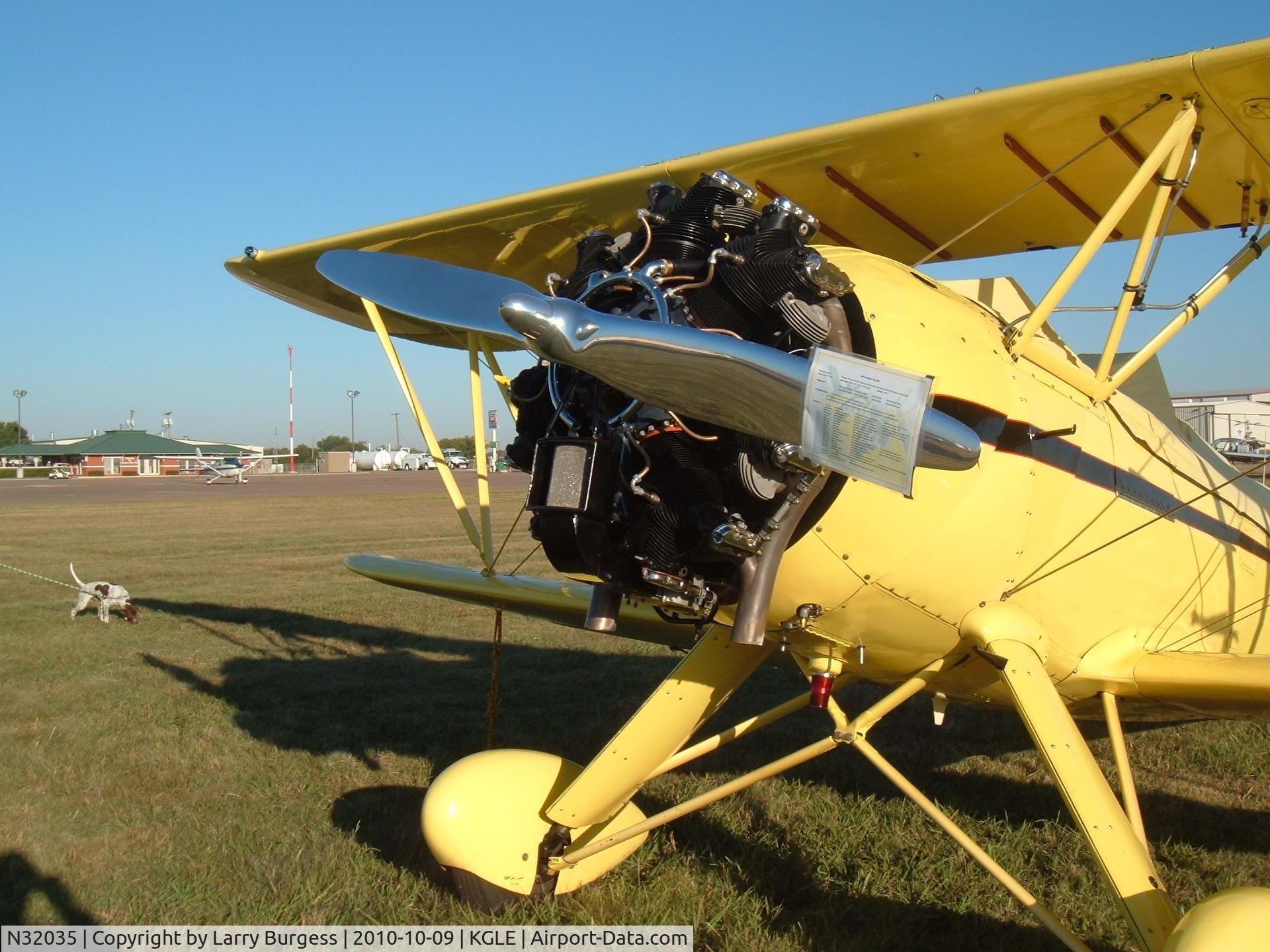 N32035, 1941 Waco UPF-7 C/N 5666, At the Fall Festival of Flight — the 48th Annual Fly-in at the Gainesville Municipal Airport hosted by the Texas Chapter of the Antique Airplane Association